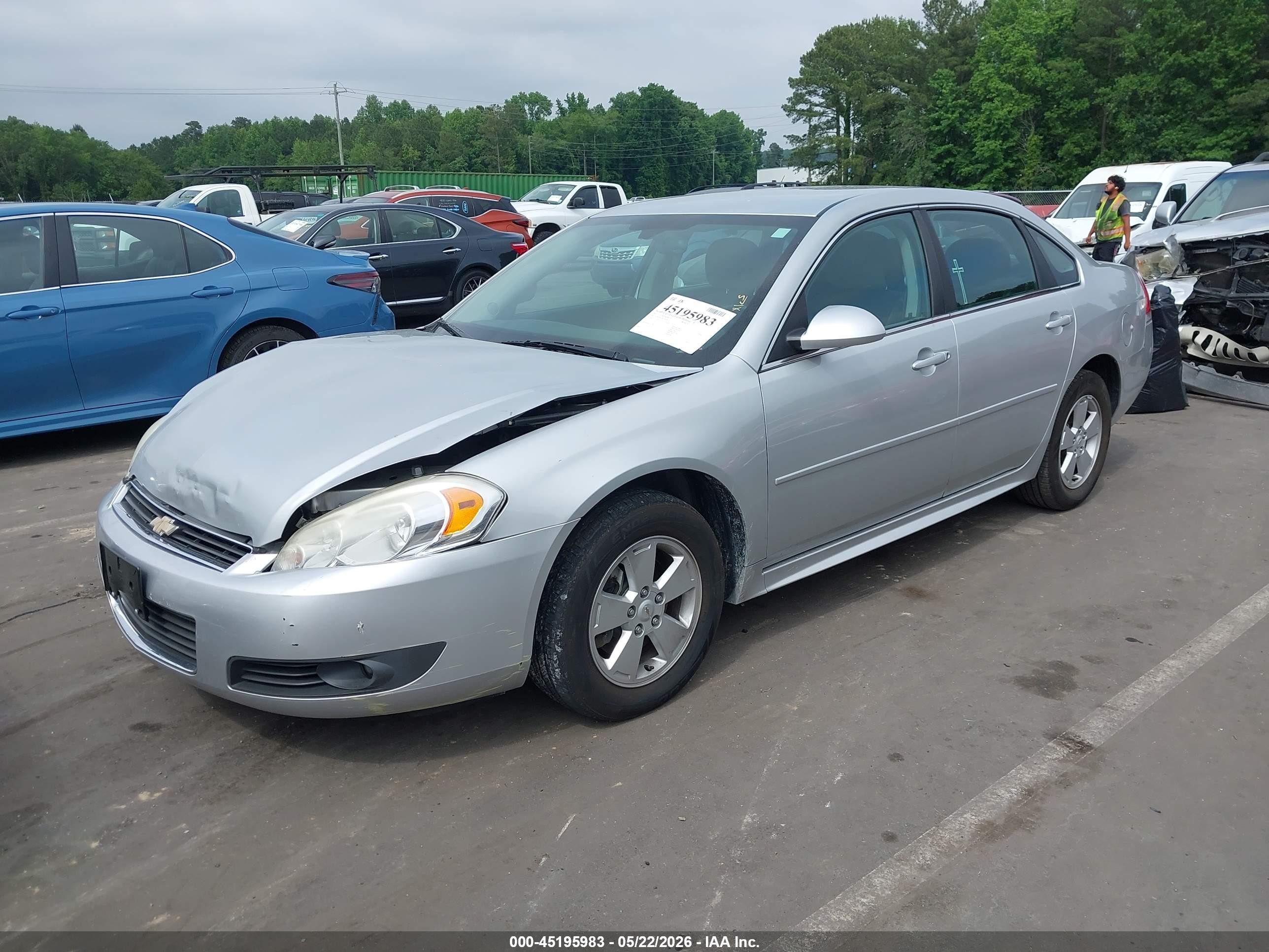 2011 Chevrolet Impala Lt Серебряный vin: 2G1WG5EK0B1238296
