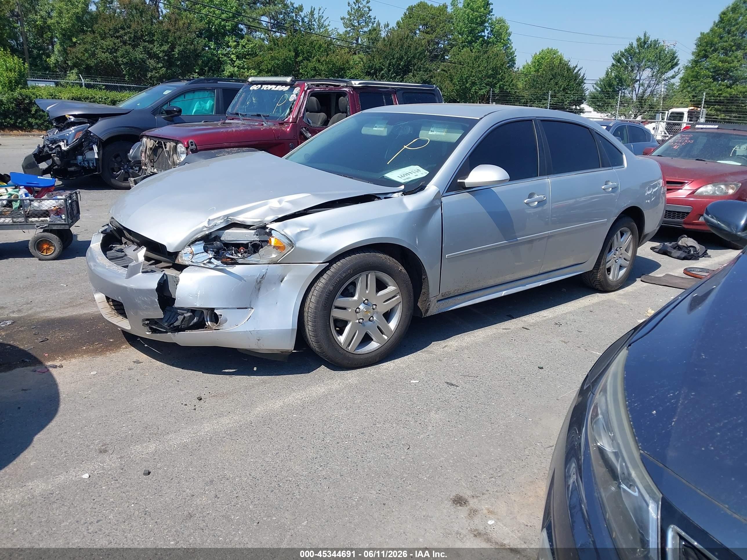 2011 Chevrolet Impala Lt Silver vin: 2G1WG5EK0B1285845