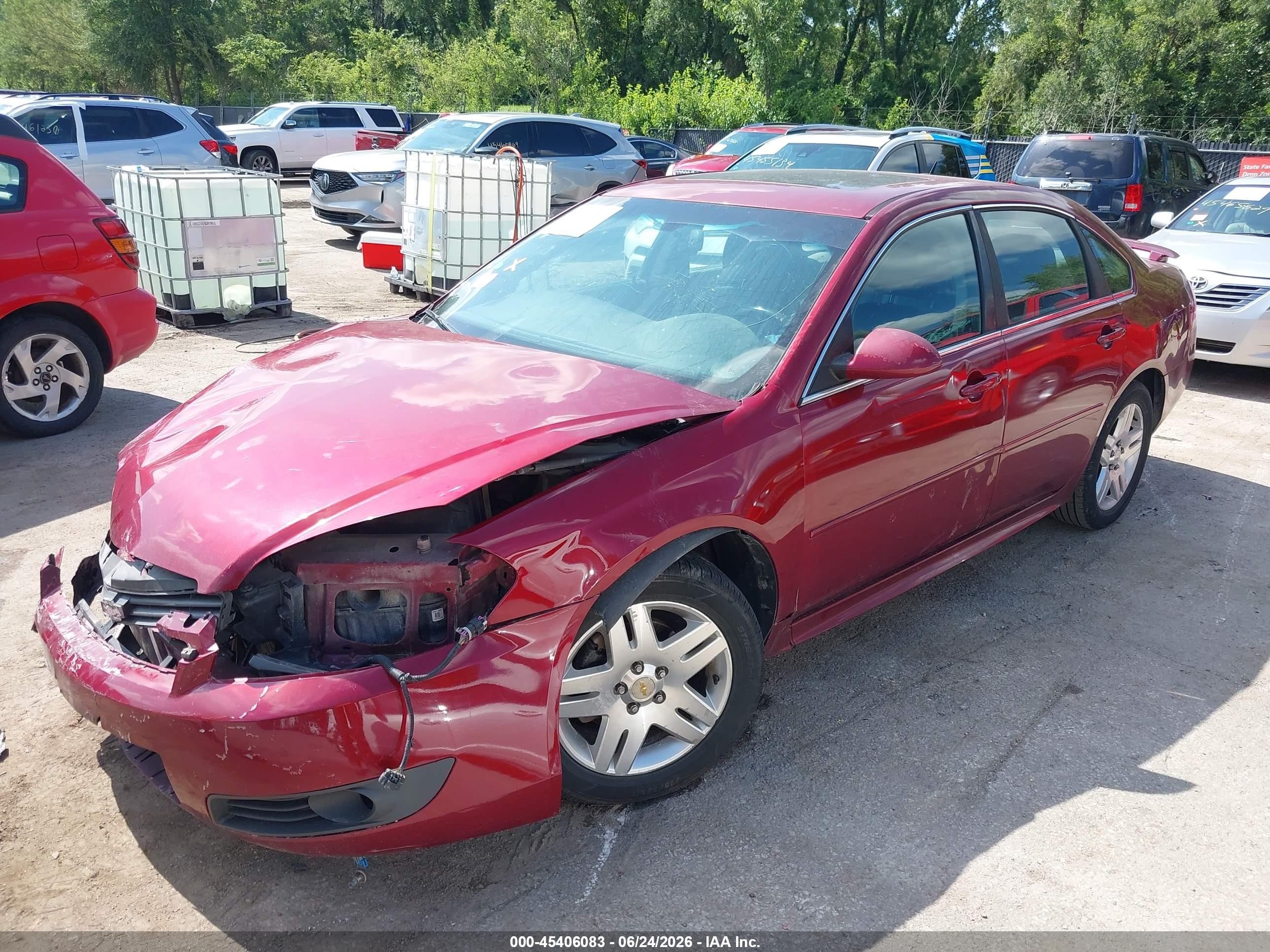 2011 Chevrolet Impala Lt Red vin: 2G1WG5EK0B1287305