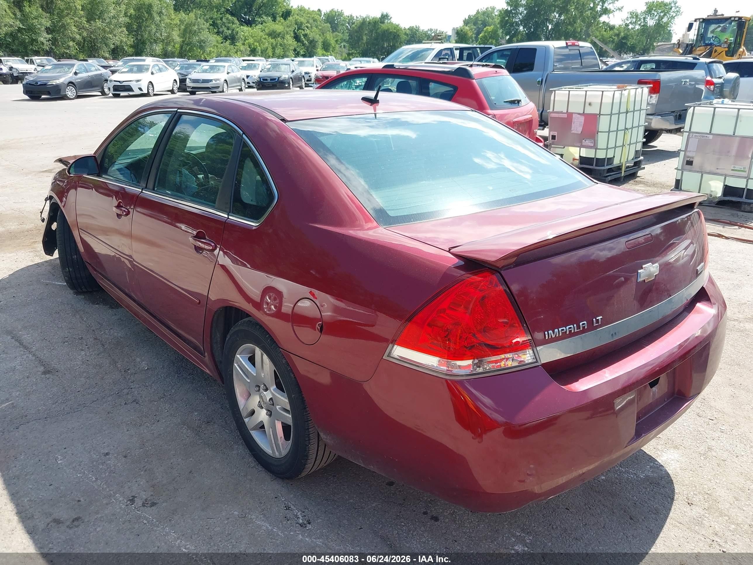 2011 Chevrolet Impala Lt Red vin: 2G1WG5EK0B1287305