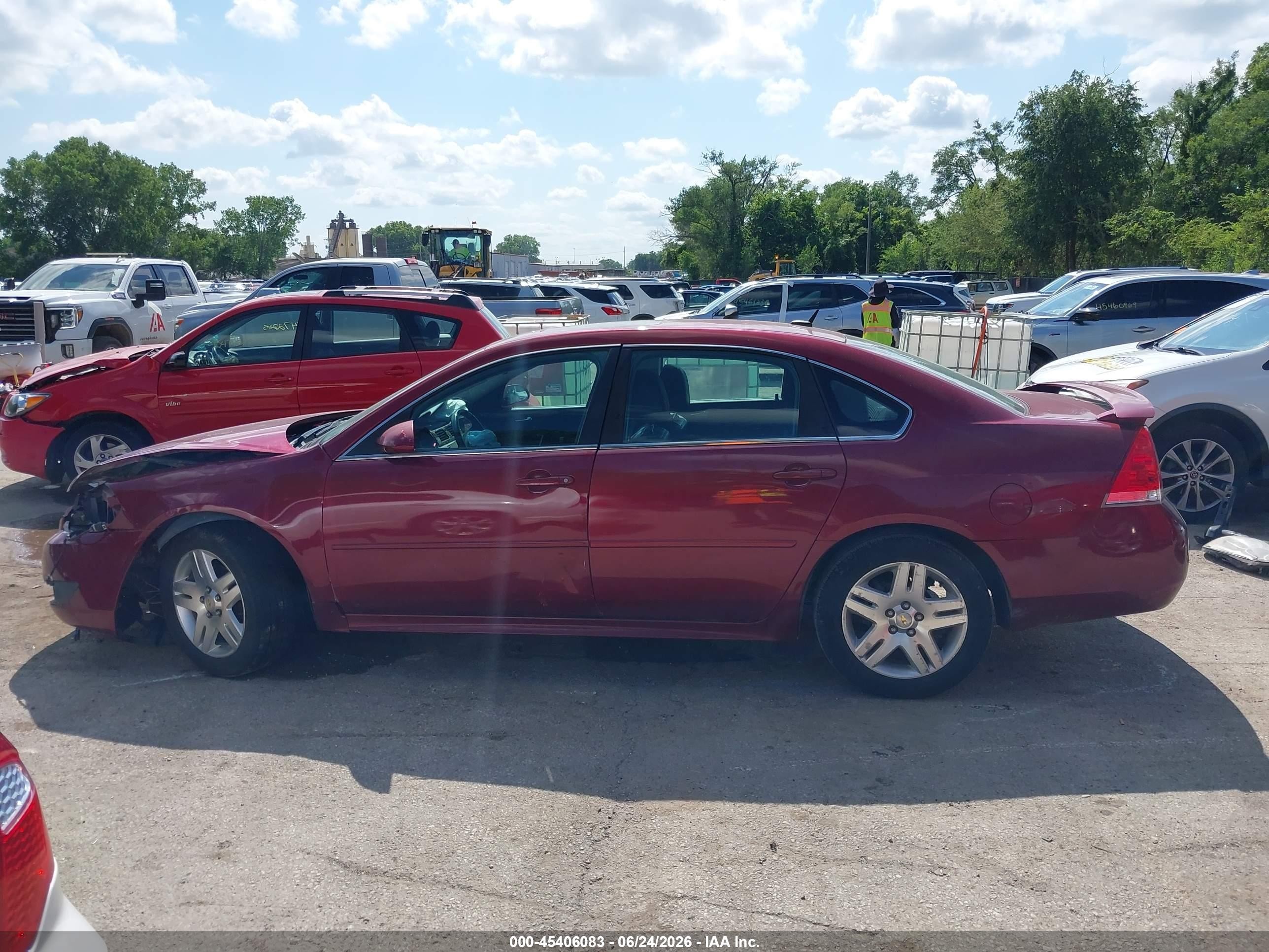 2011 Chevrolet Impala Lt Red vin: 2G1WG5EK0B1287305