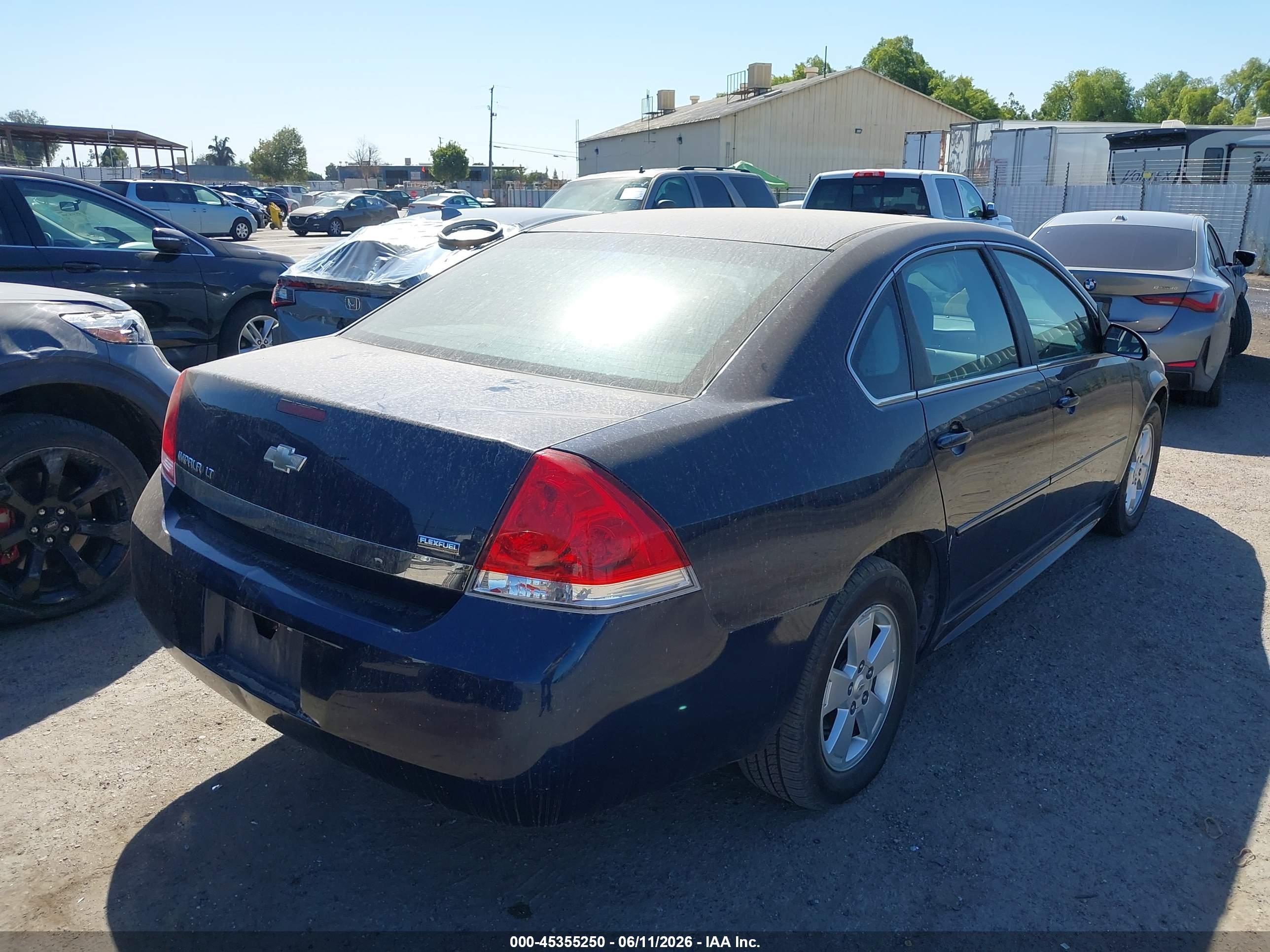 2011 Chevrolet Impala Lt Blue vin: 2G1WG5EK0B1293735