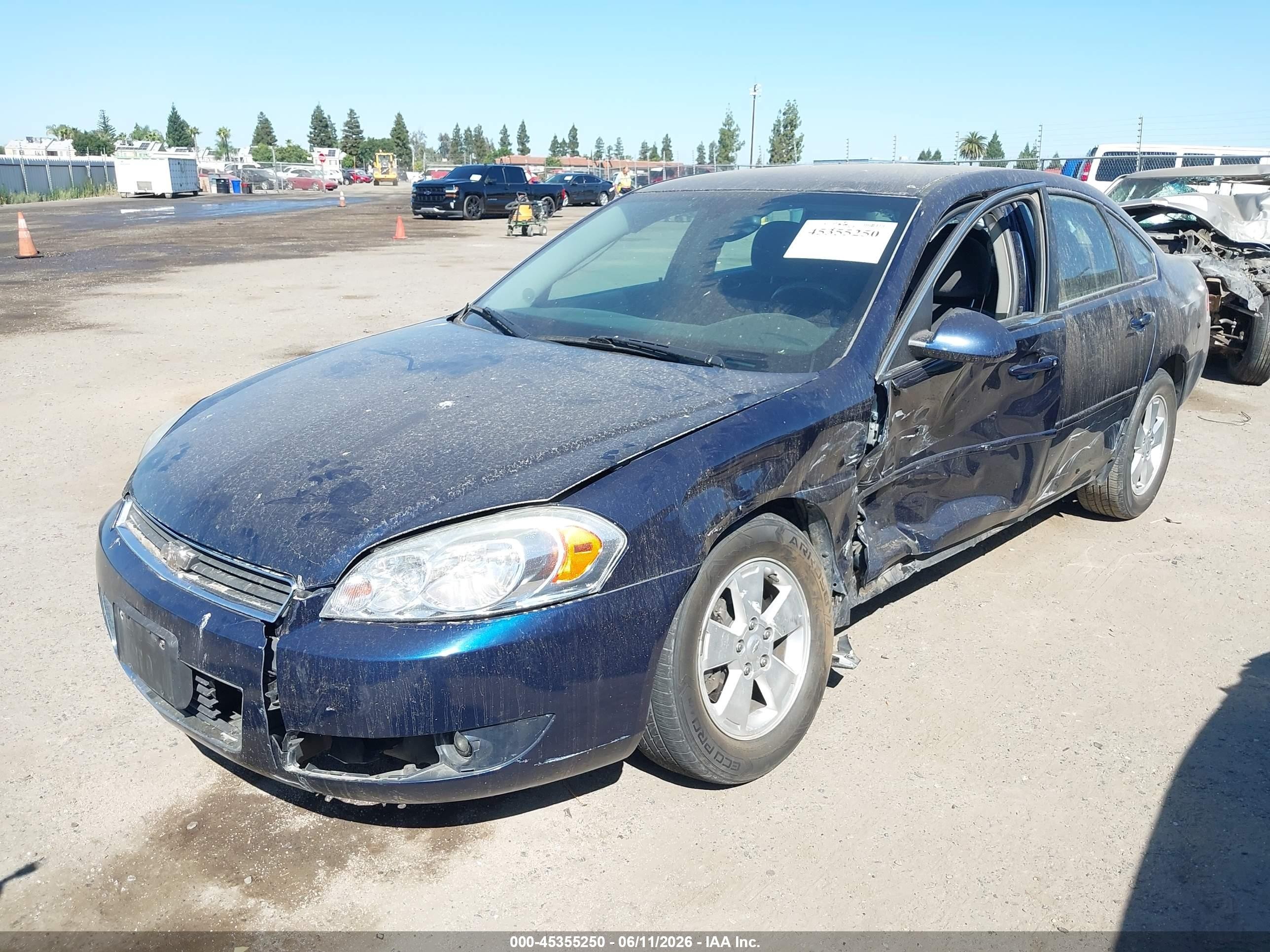 2011 Chevrolet Impala Lt Blue vin: 2G1WG5EK0B1293735