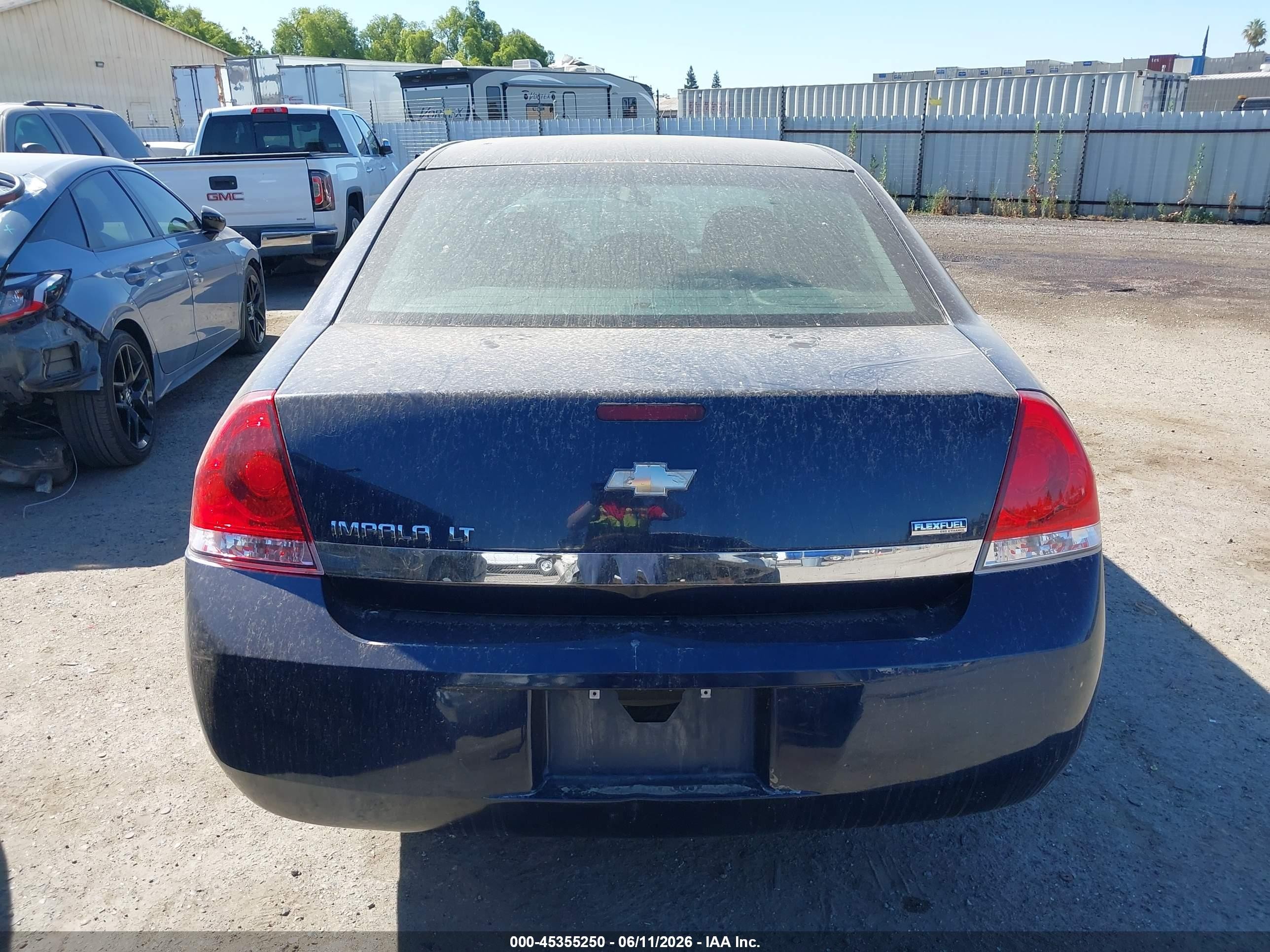 2011 Chevrolet Impala Lt Blue vin: 2G1WG5EK0B1293735