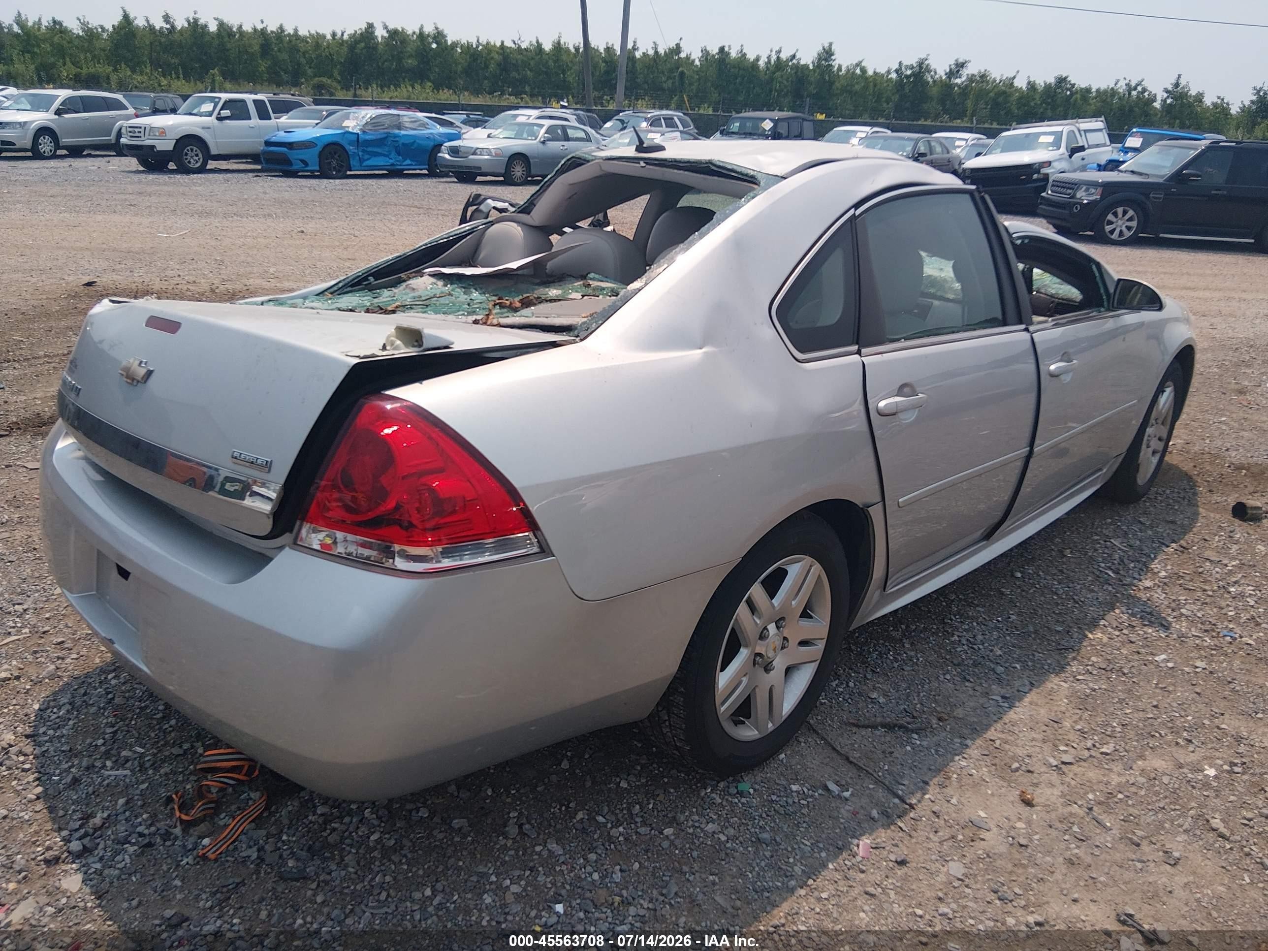 2011 Chevrolet Impala Lt Silver vin: 2G1WG5EK0B1294111