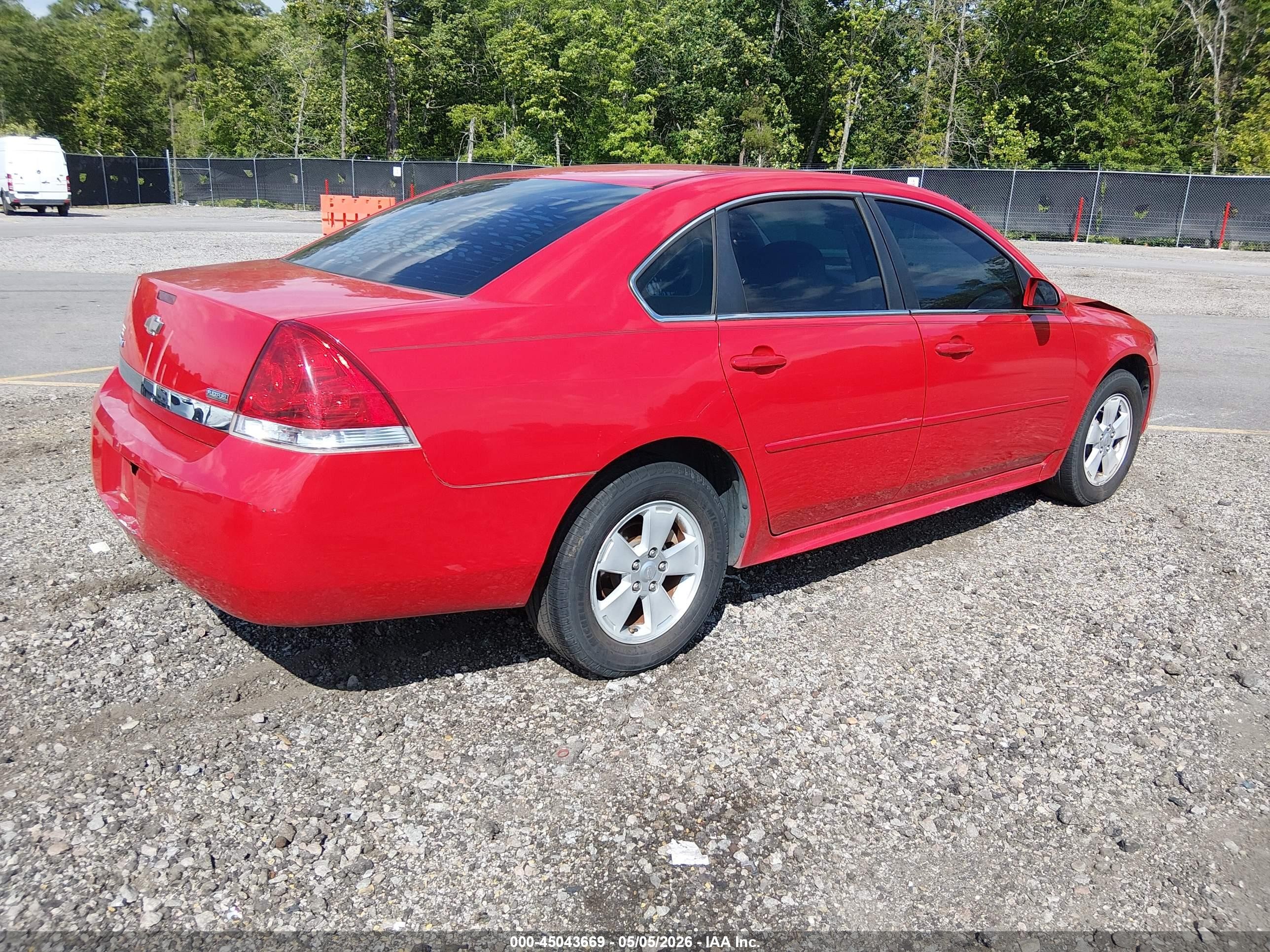 2011 Chevrolet Impala Lt Красный vin: 2G1WG5EK0B1316818