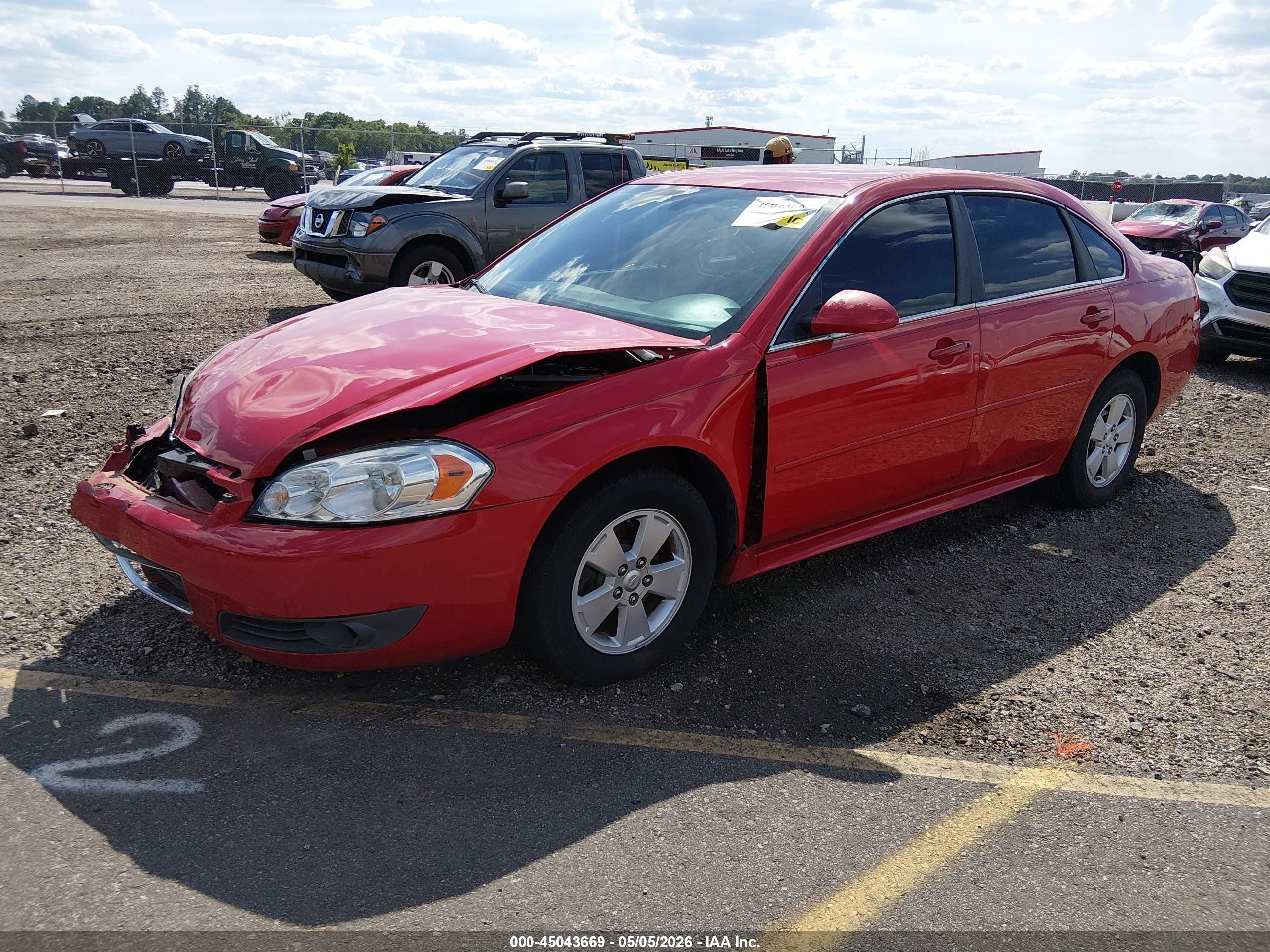 2011 Chevrolet Impala Lt Красный vin: 2G1WG5EK0B1316818