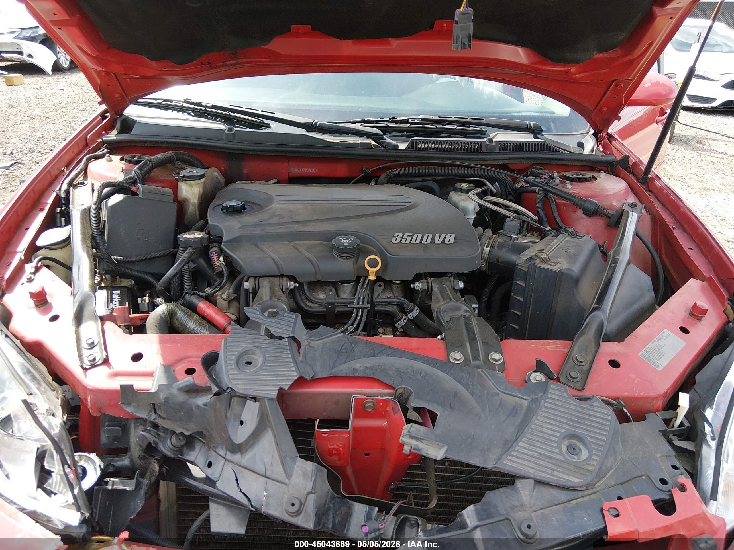 2011 Chevrolet Impala Lt Красный vin: 2G1WG5EK0B1316818