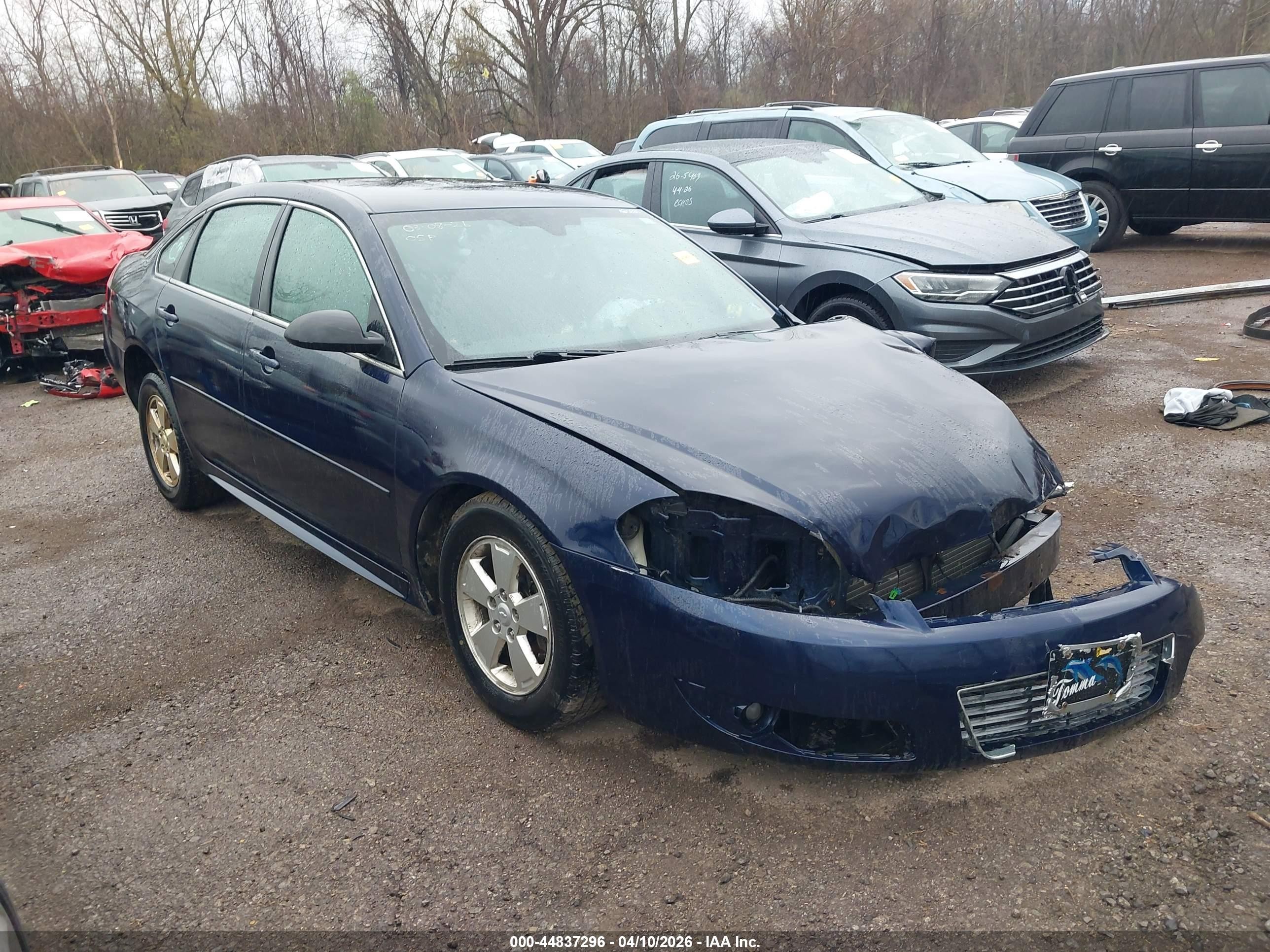 2011 Chevrolet Impala Lt Синий vin: 2G1WG5EK1B1112965