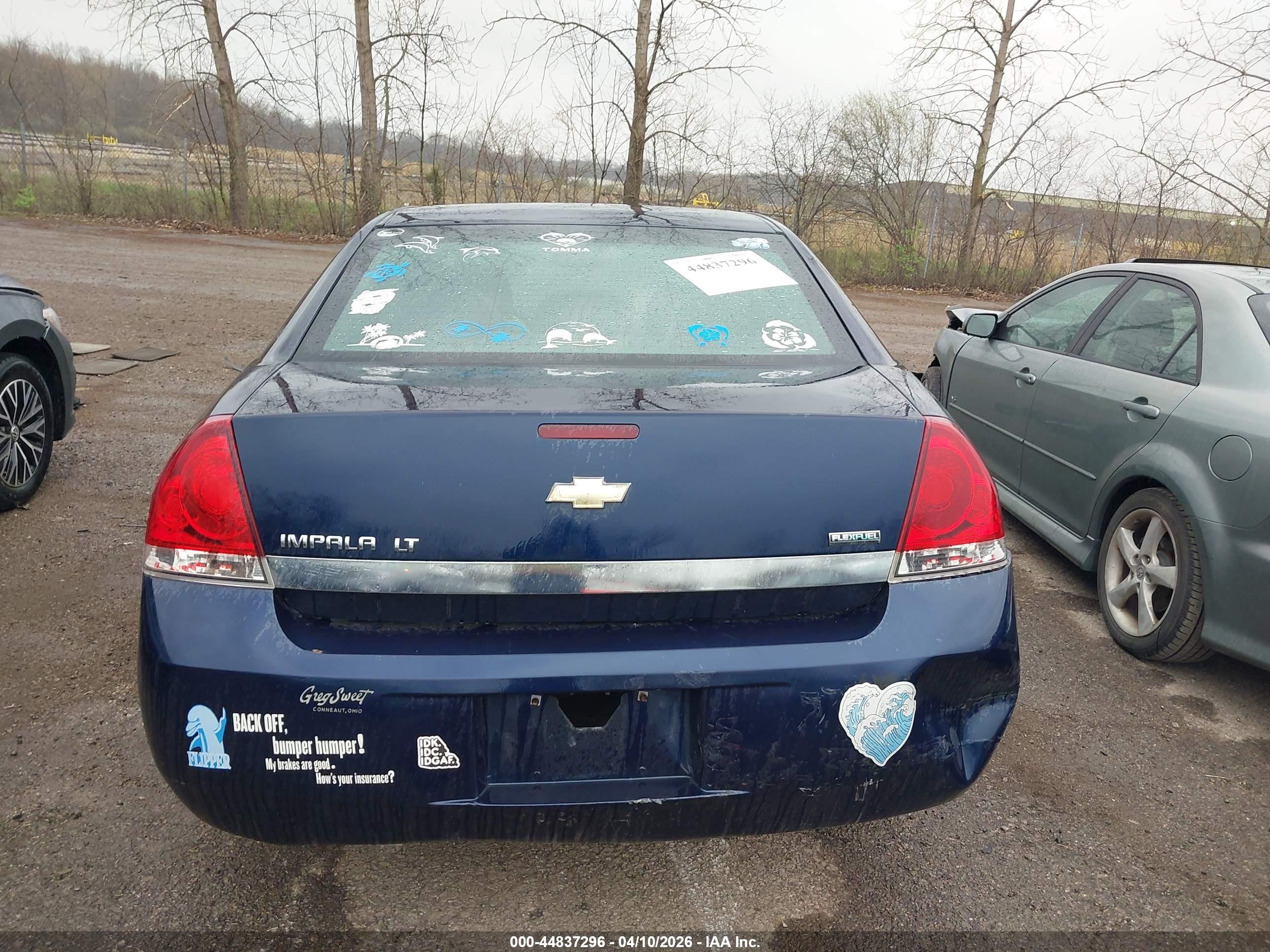 2011 Chevrolet Impala Lt Blue vin: 2G1WG5EK1B1112965