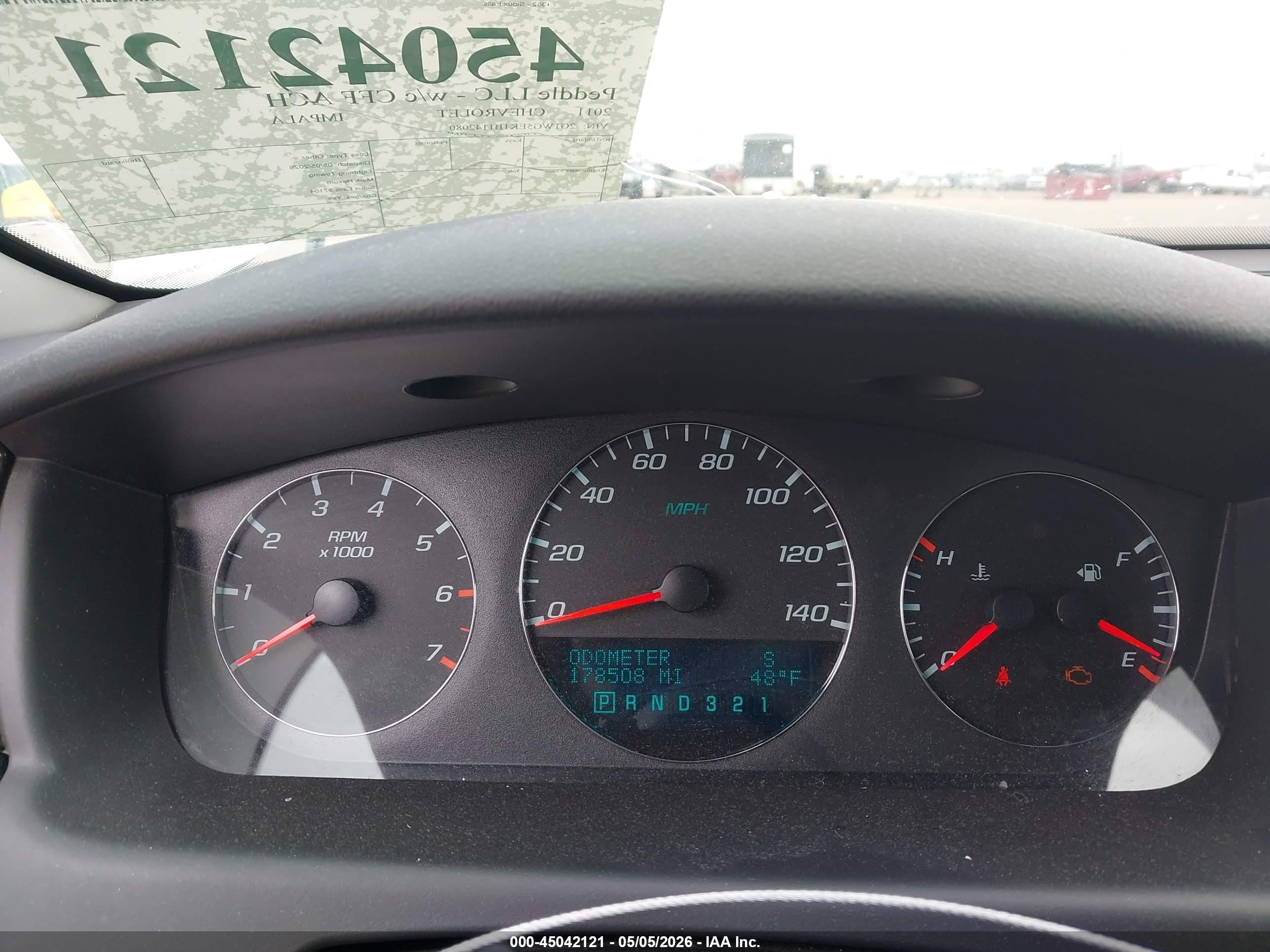 2011 Chevrolet Impala Lt Белый vin: 2G1WG5EK1B1142080