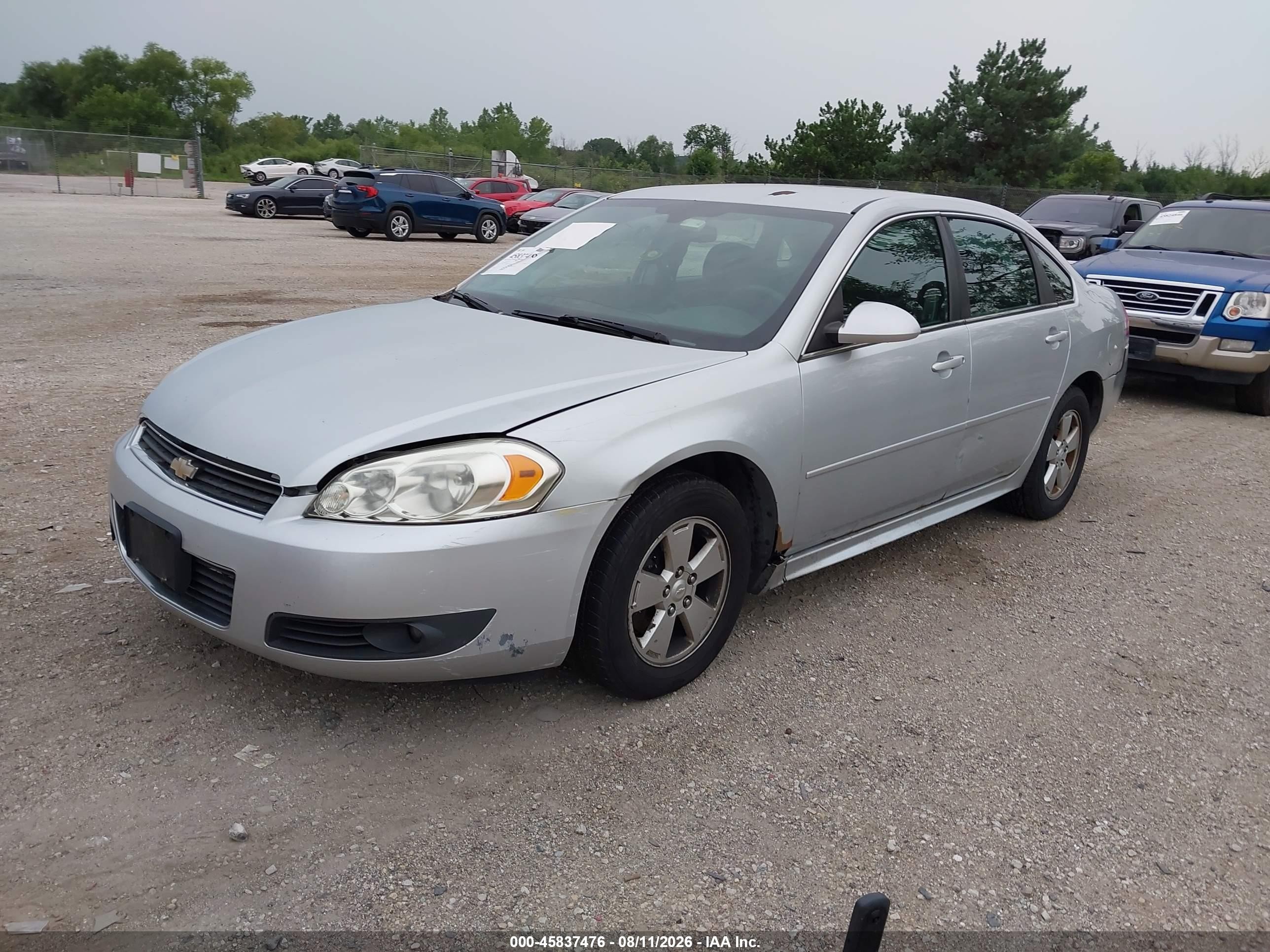 2011 Chevrolet Impala Lt Серебряный vin: 2G1WG5EK1B1157985