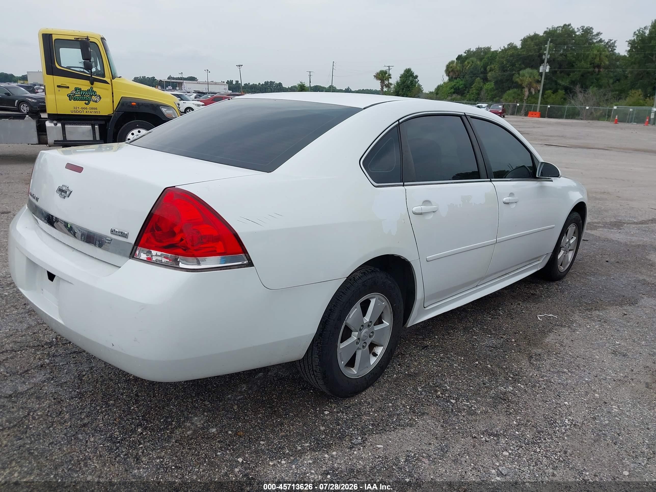 2011 Chevrolet Impala Lt Белый vin: 2G1WG5EK1B1215254