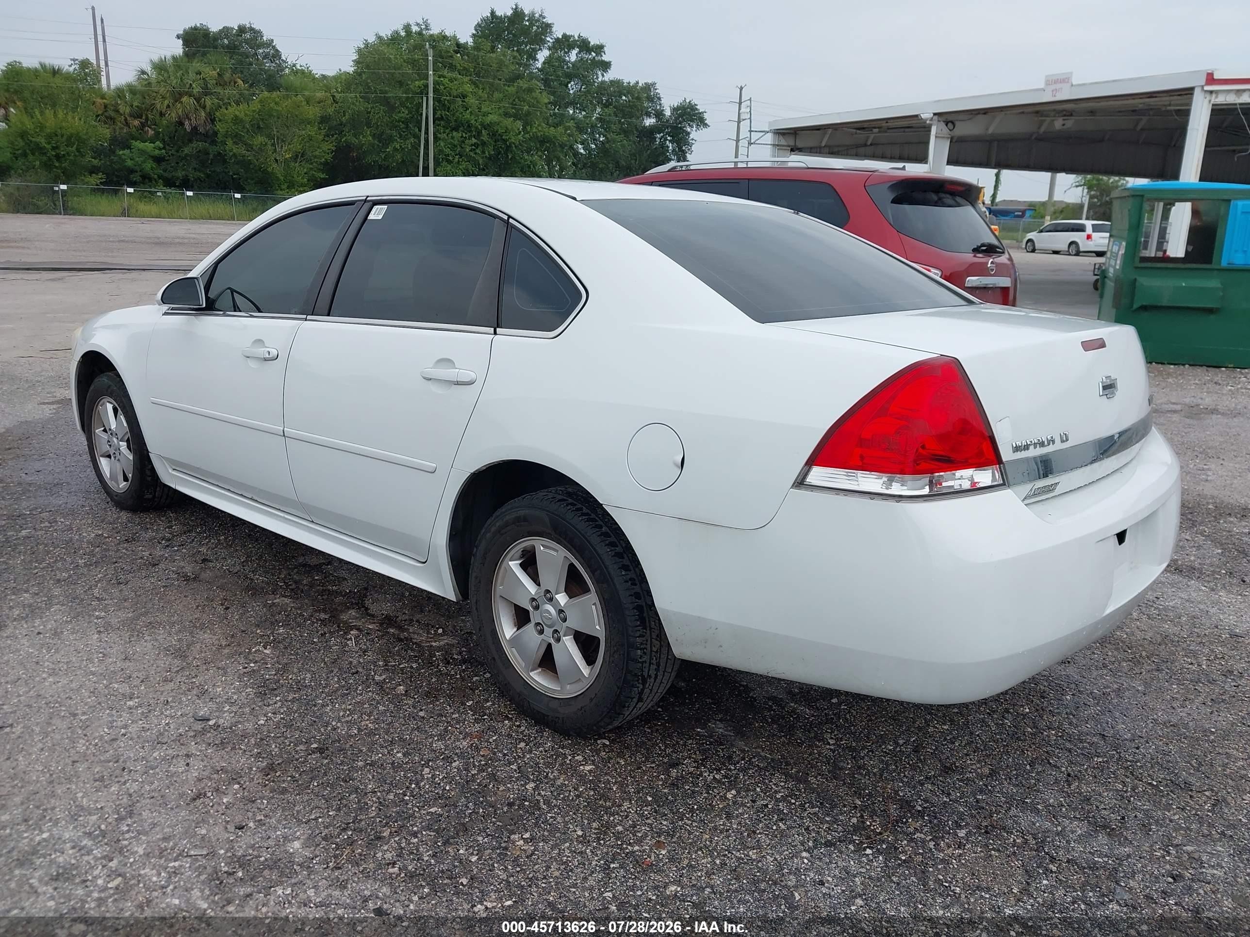 2011 Chevrolet Impala Lt Белый vin: 2G1WG5EK1B1215254