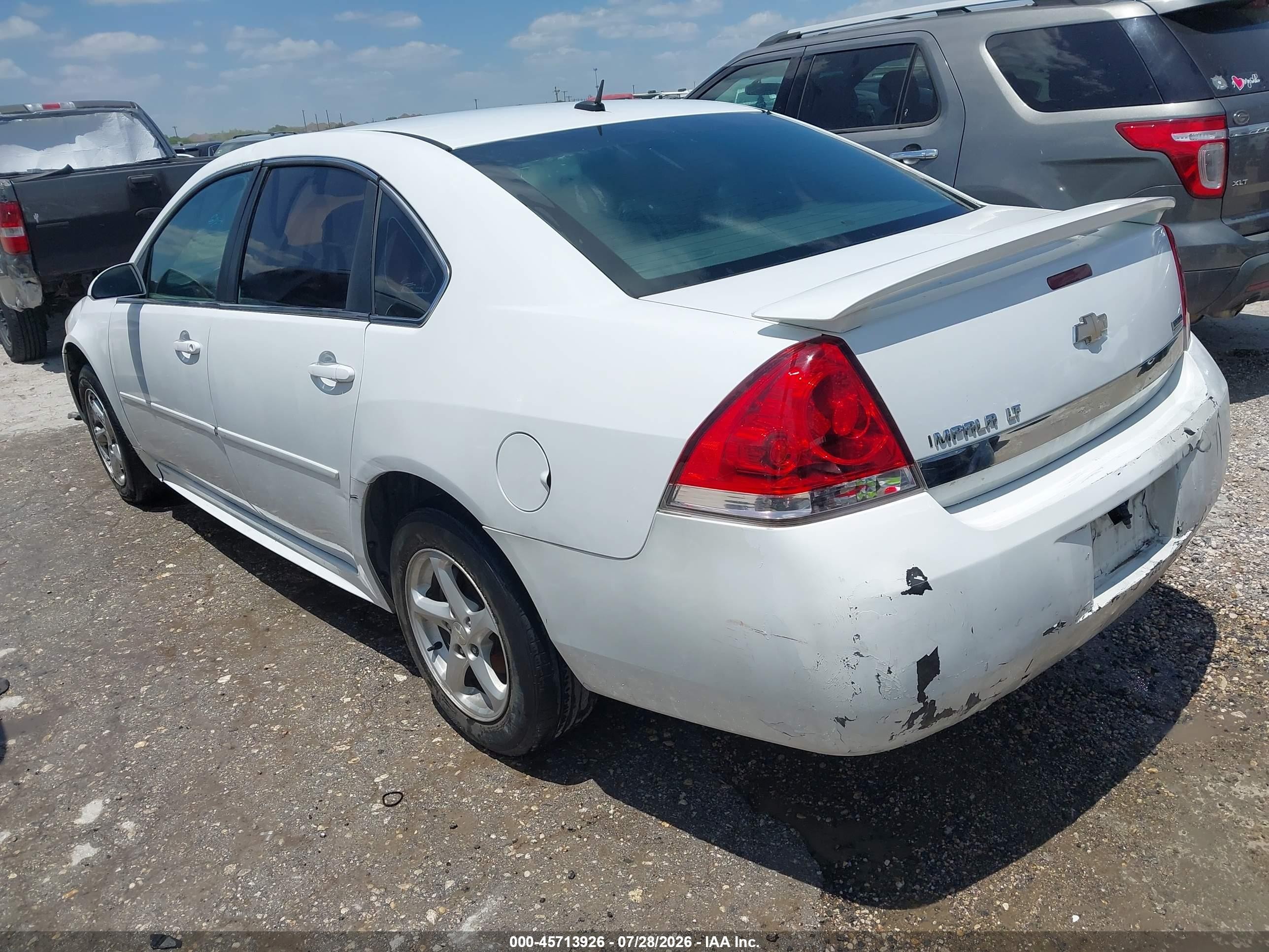2011 Chevrolet Impala Lt White vin: 2G1WG5EK1B1316309