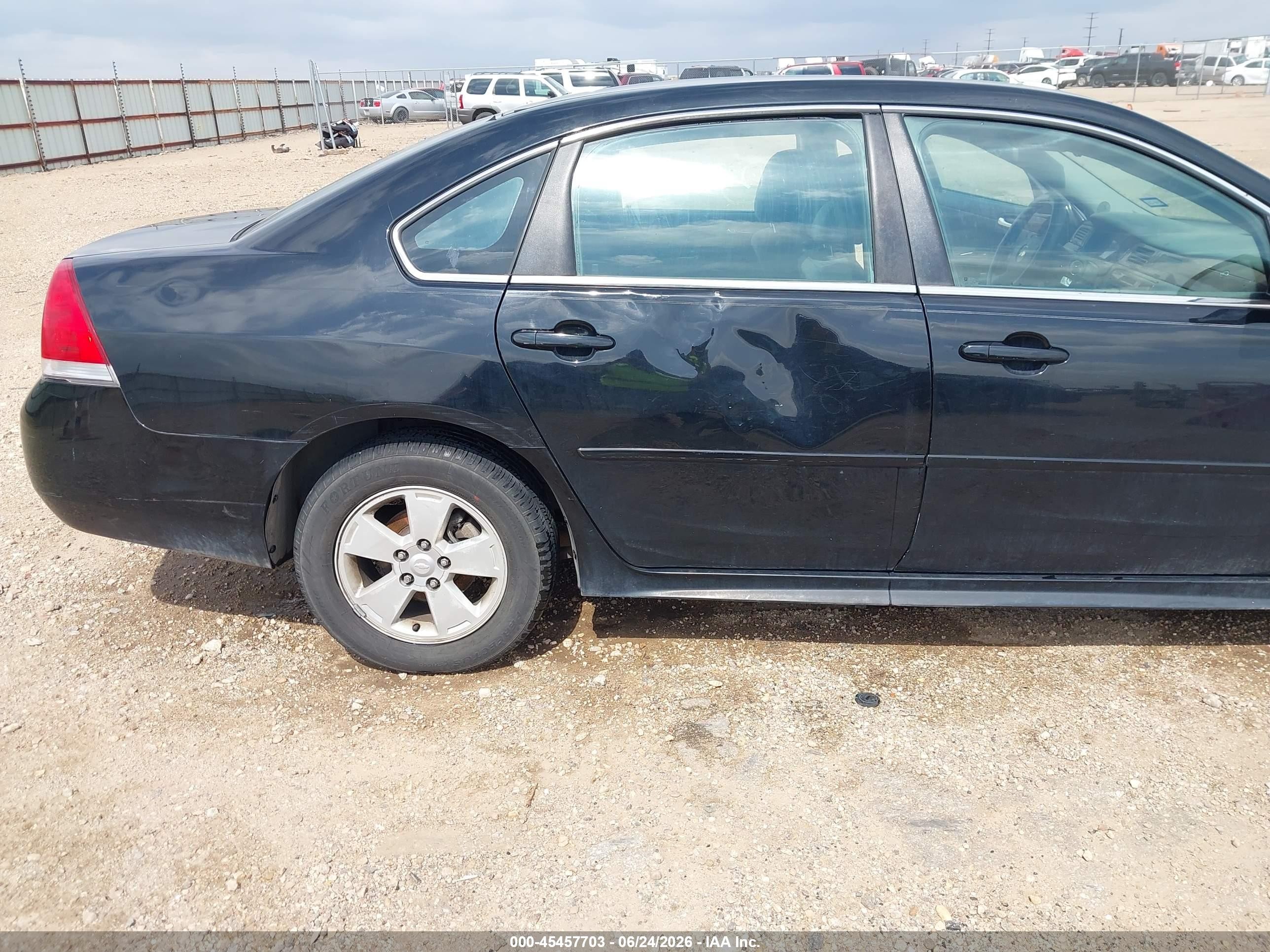 2011 Chevrolet Impala Lt Black vin: 2G1WG5EK1B1320716