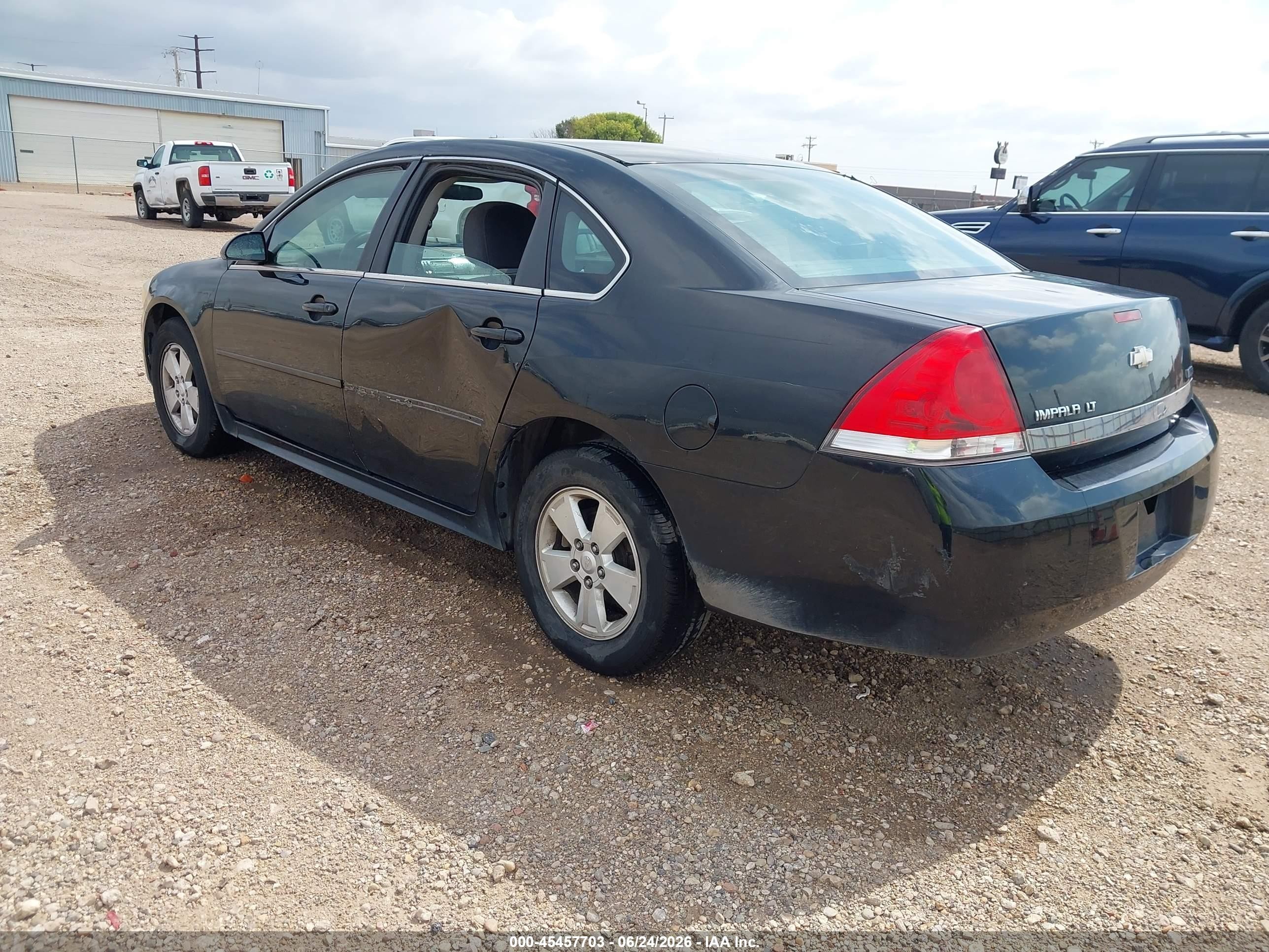 2011 Chevrolet Impala Lt Black vin: 2G1WG5EK1B1320716