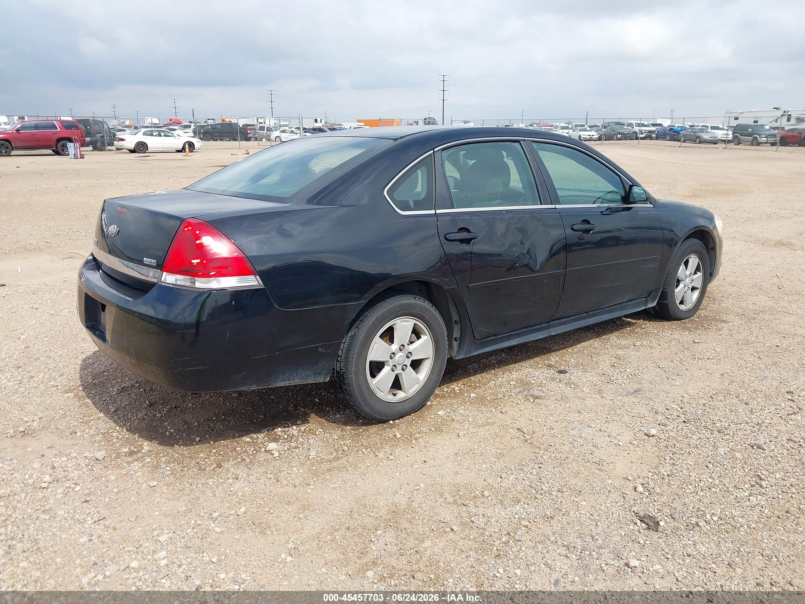 2011 Chevrolet Impala Lt Black vin: 2G1WG5EK1B1320716