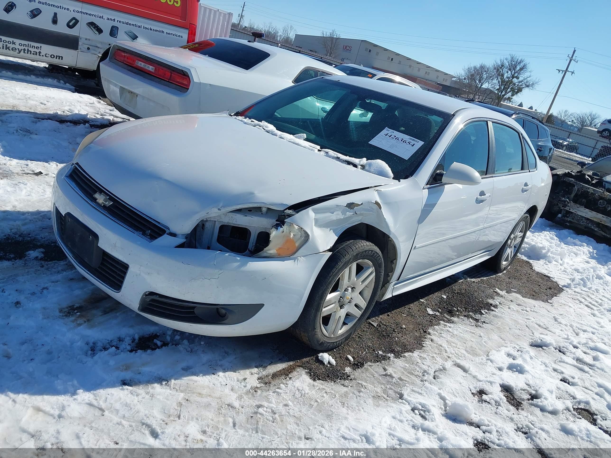 2011 Chevrolet Impala Lt White vin: 2G1WG5EK2B1102137