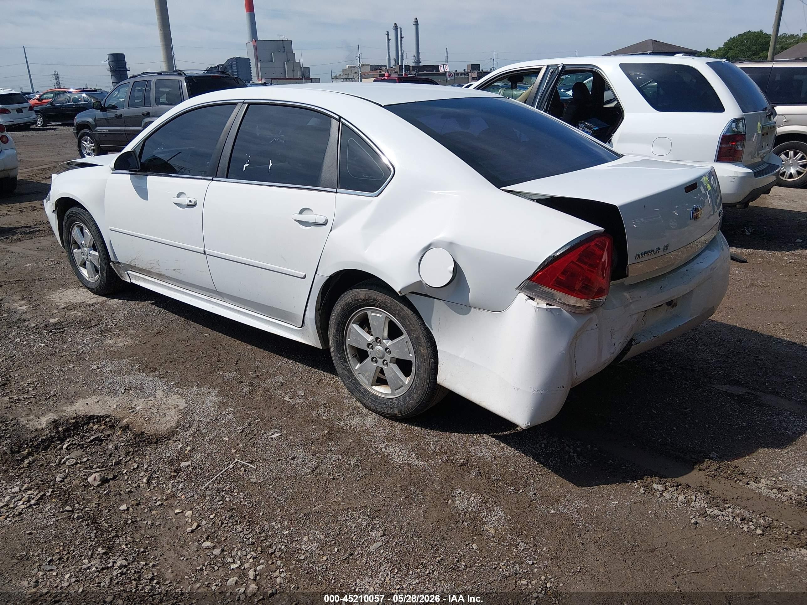 2011 Chevrolet Impala Lt White vin: 2G1WG5EK2B1233424