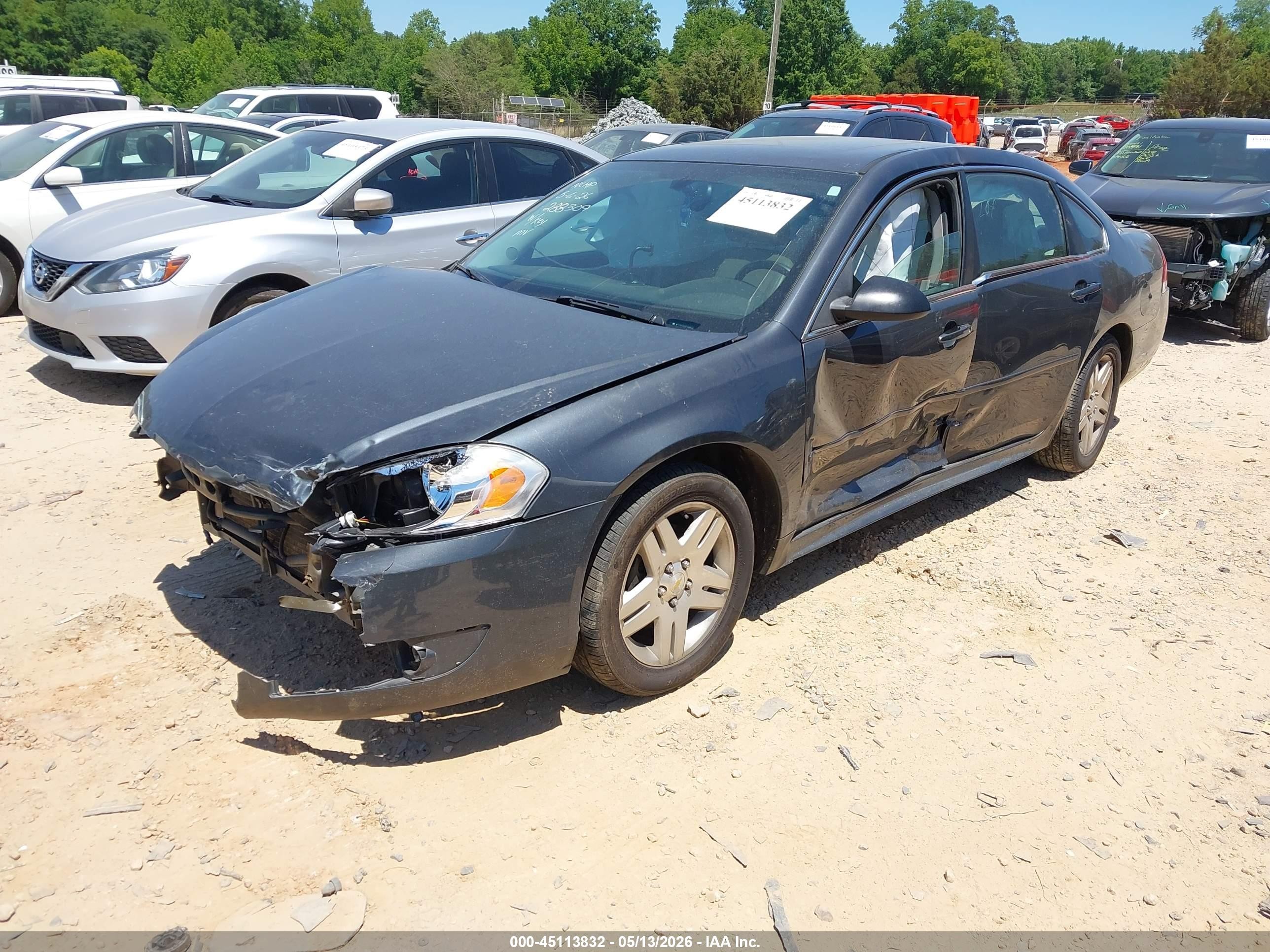 2011 Chevrolet Impala Lt Gray vin: 2G1WG5EK2B1288309