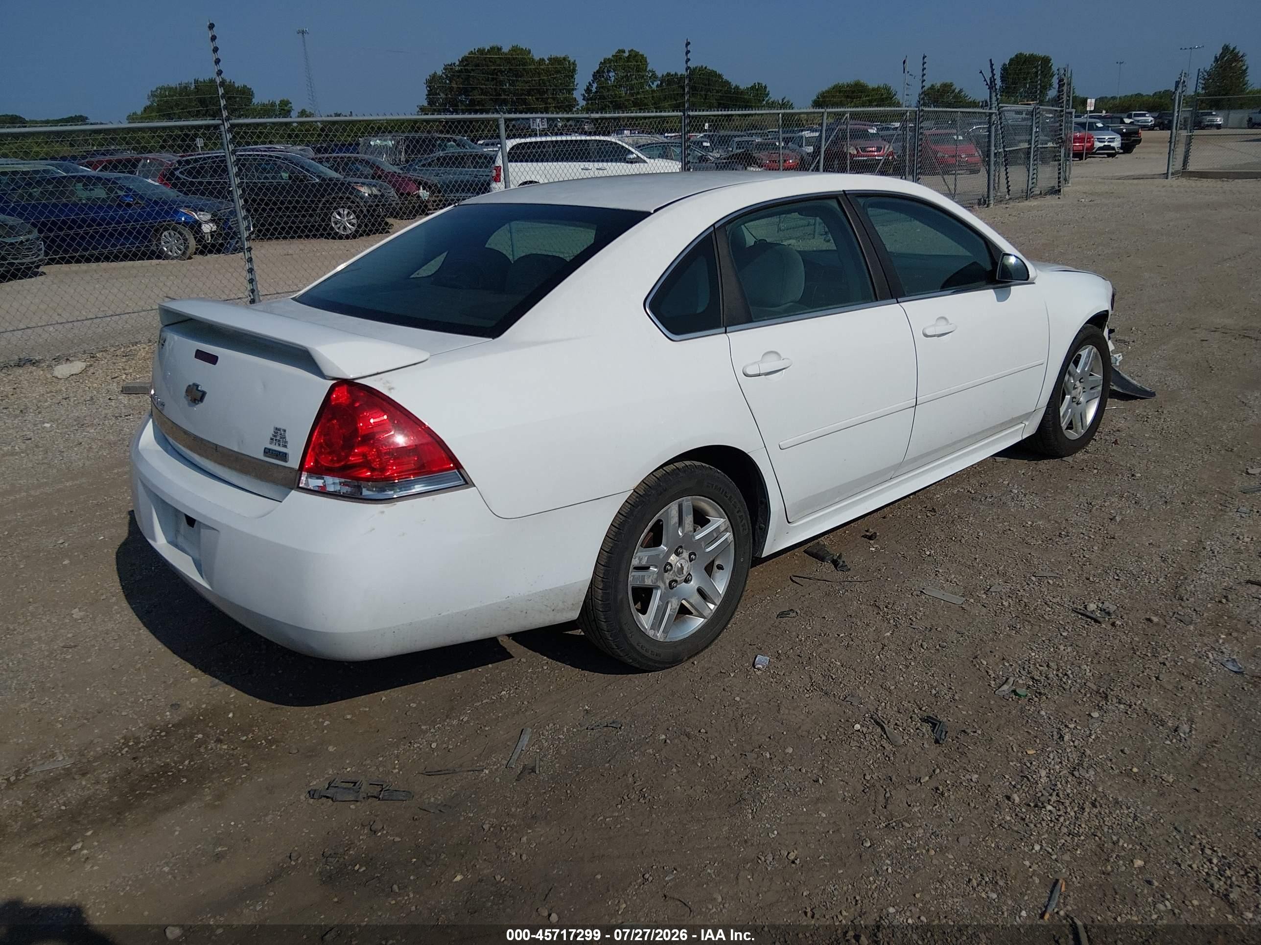 2011 Chevrolet Impala Lt Белый vin: 2G1WG5EK2B1304427