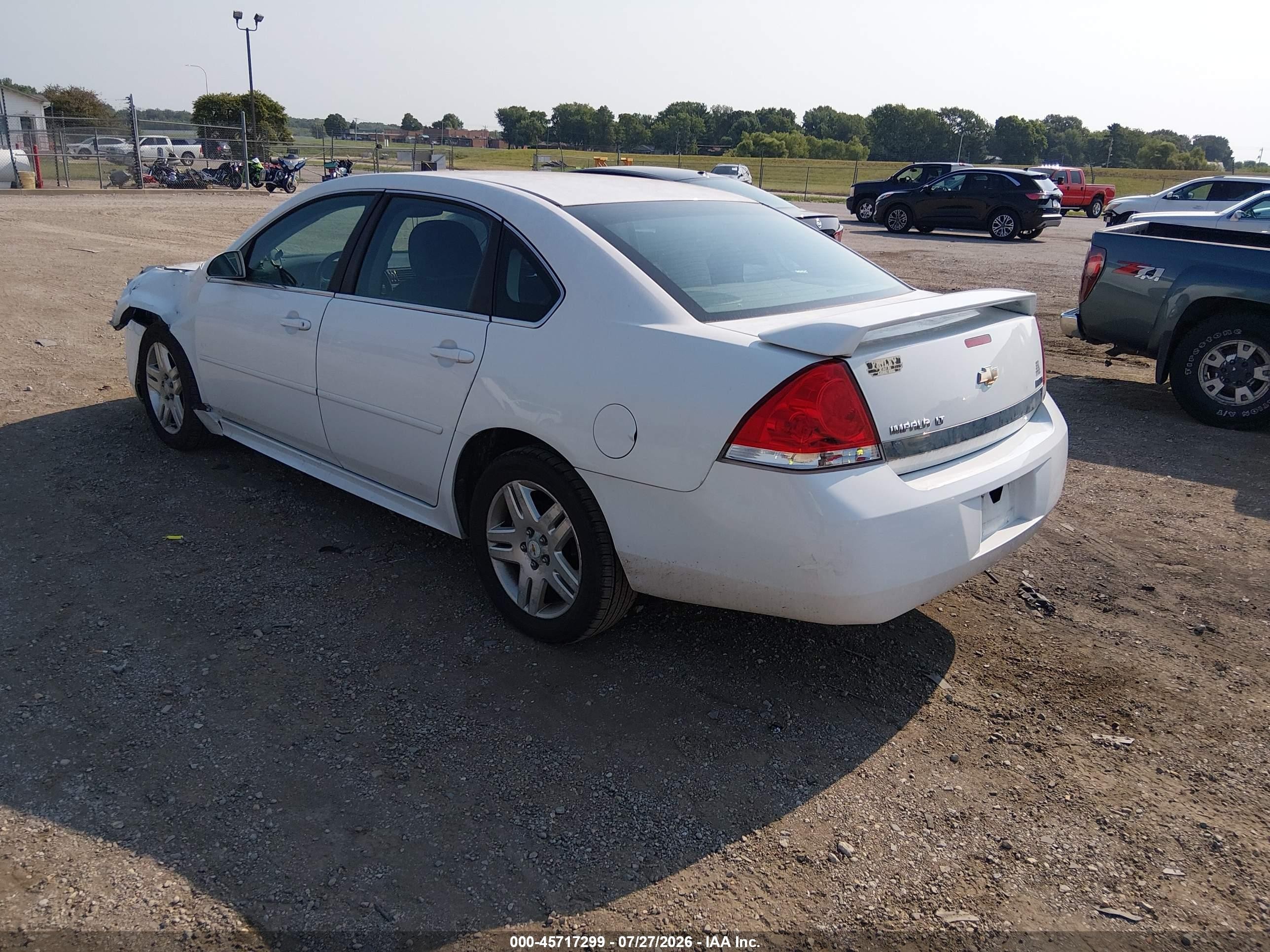2011 Chevrolet Impala Lt Белый vin: 2G1WG5EK2B1304427