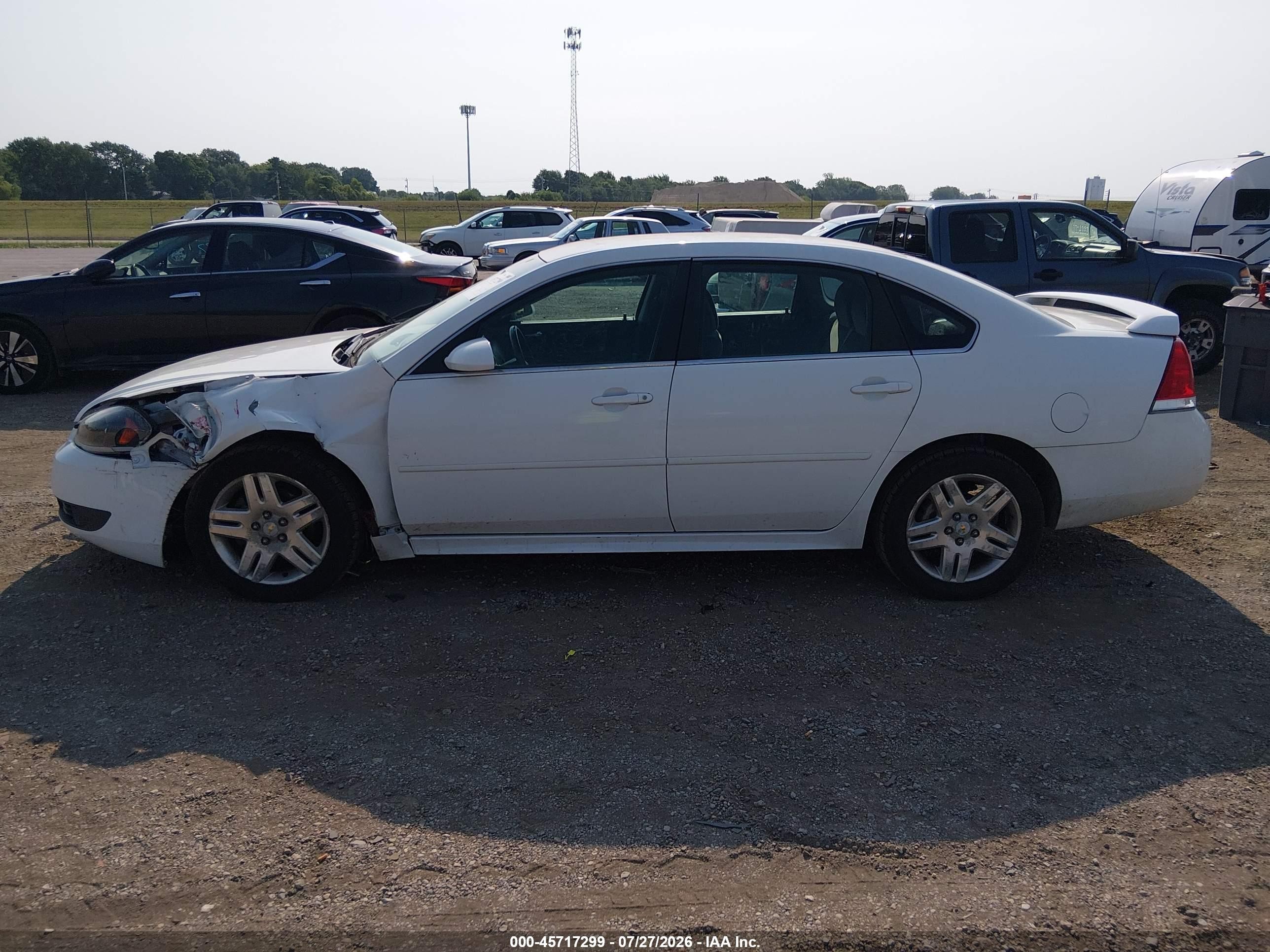 2011 Chevrolet Impala Lt Белый vin: 2G1WG5EK2B1304427