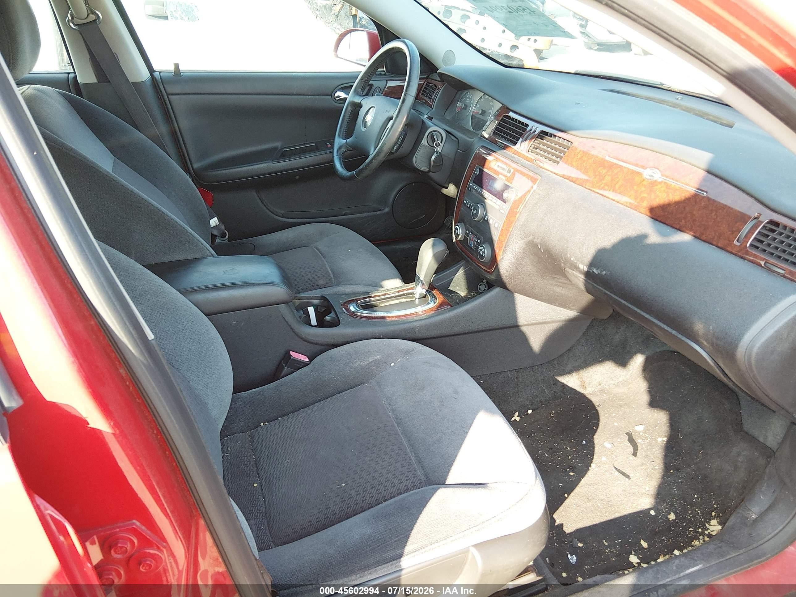 2011 Chevrolet Impala Lt Red vin: 2G1WG5EK2B1310423