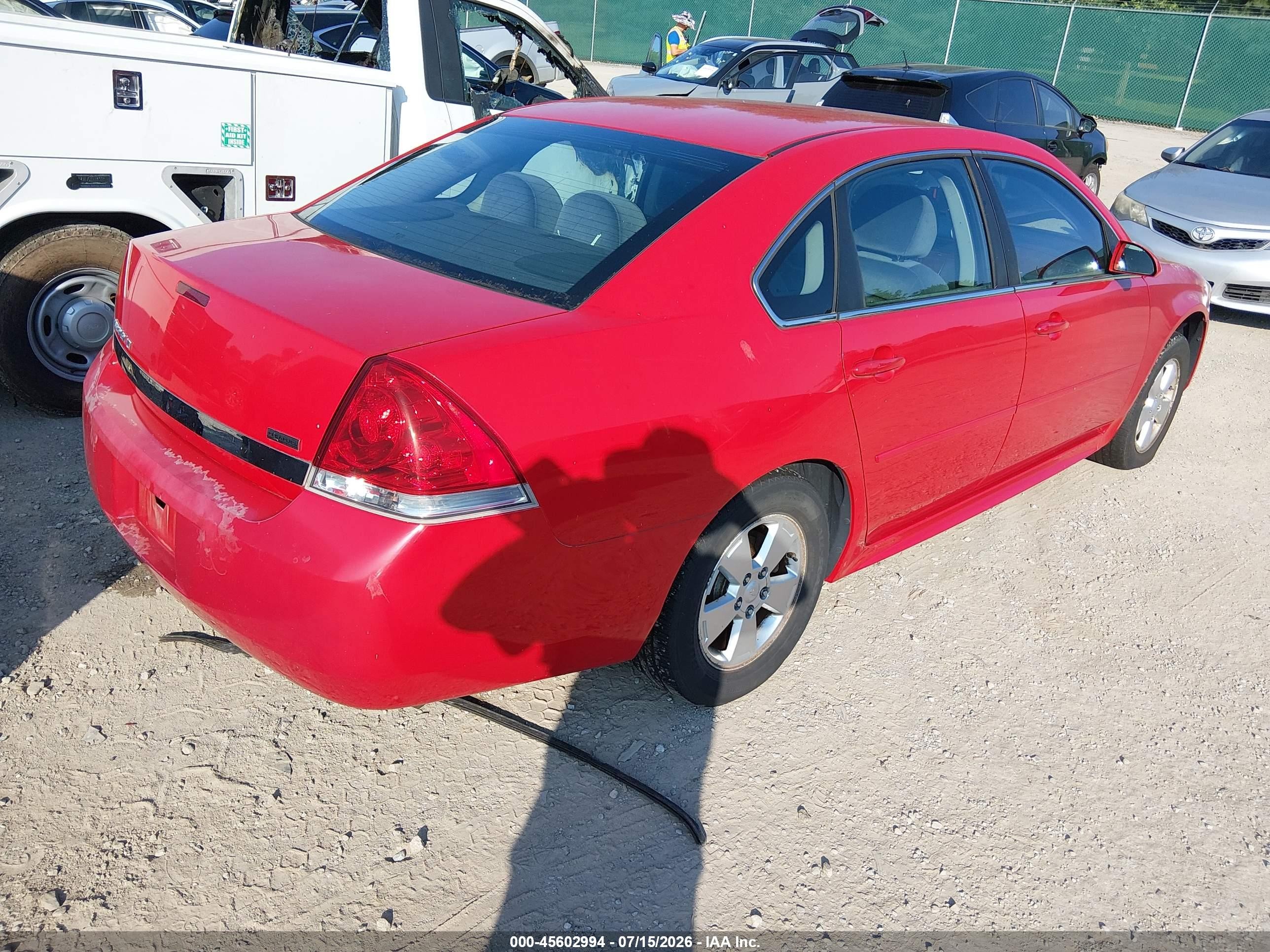 2011 Chevrolet Impala Lt Red vin: 2G1WG5EK2B1310423