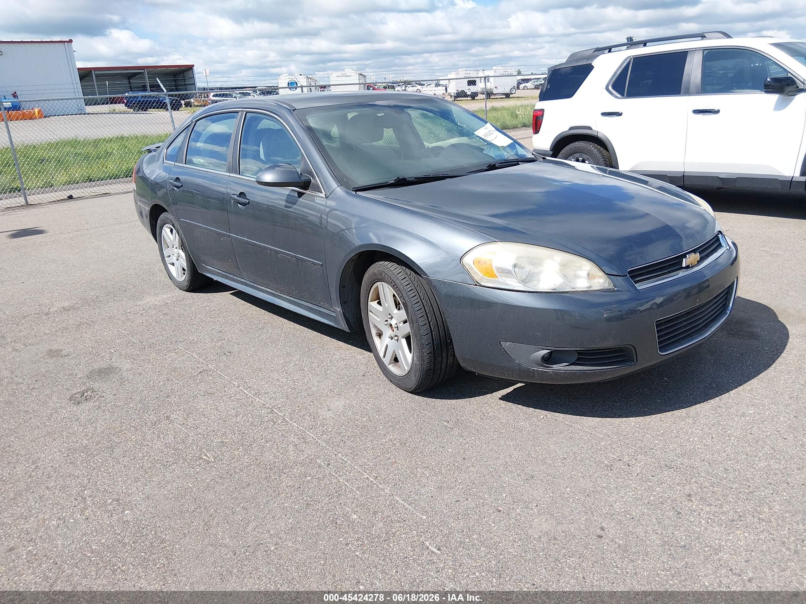 2011 Chevrolet Impala Lt Gray vin: 2G1WG5EK3B1125944