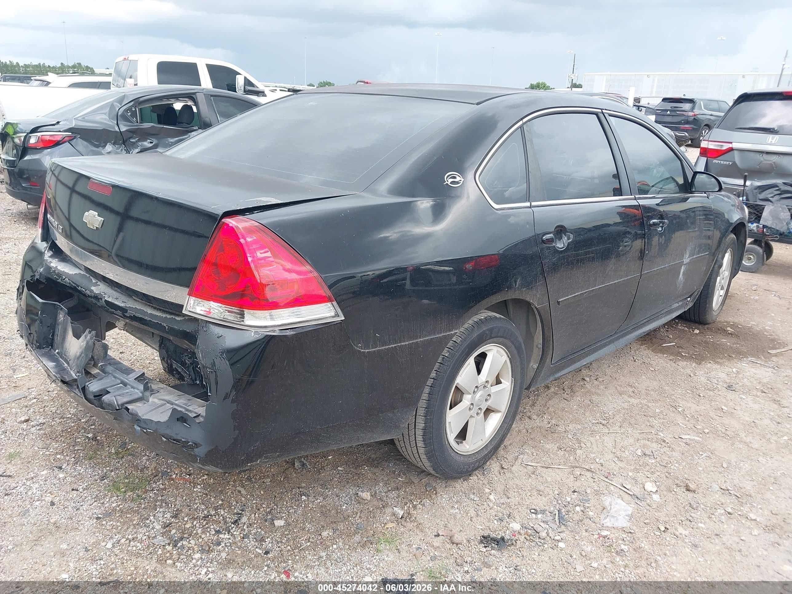 2011 Chevrolet Impala Lt Black vin: 2G1WG5EK3B1127211
