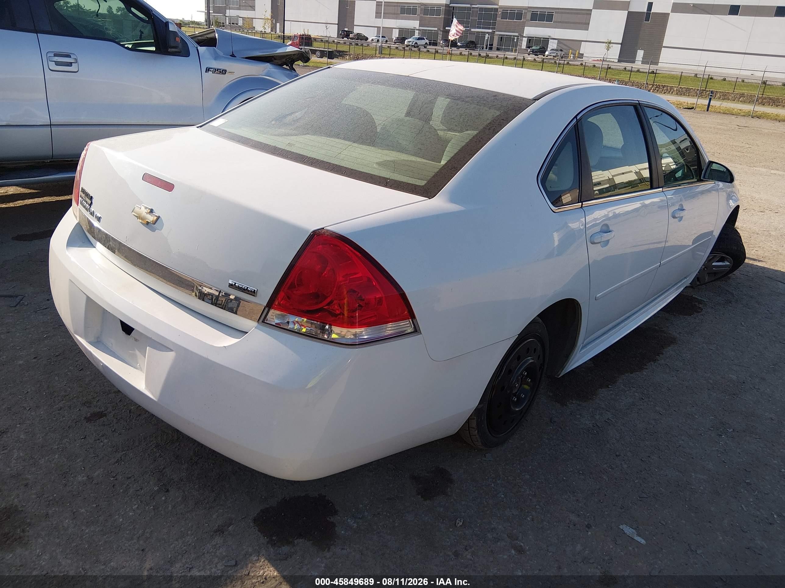 2011 Chevrolet Impala Lt White vin: 2G1WG5EK3B1160175
