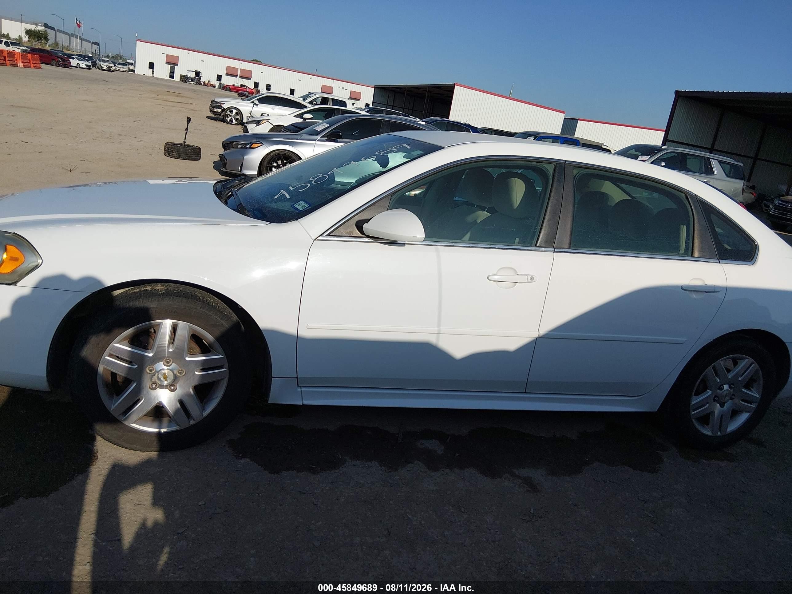 2011 Chevrolet Impala Lt White vin: 2G1WG5EK3B1160175