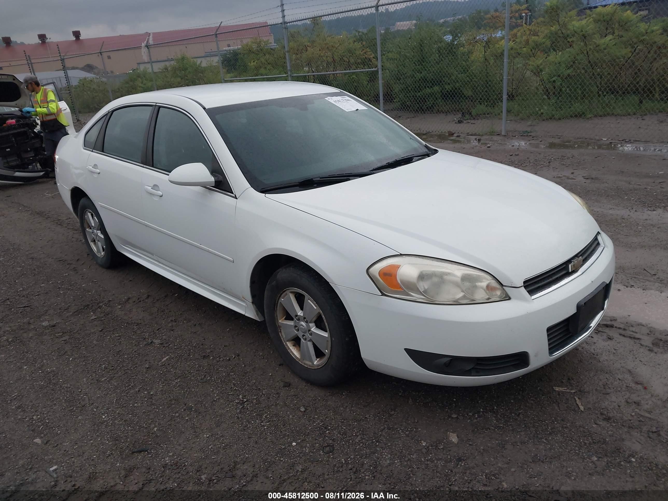2011 Chevrolet Impala Lt White vin: 2G1WG5EK3B1206393