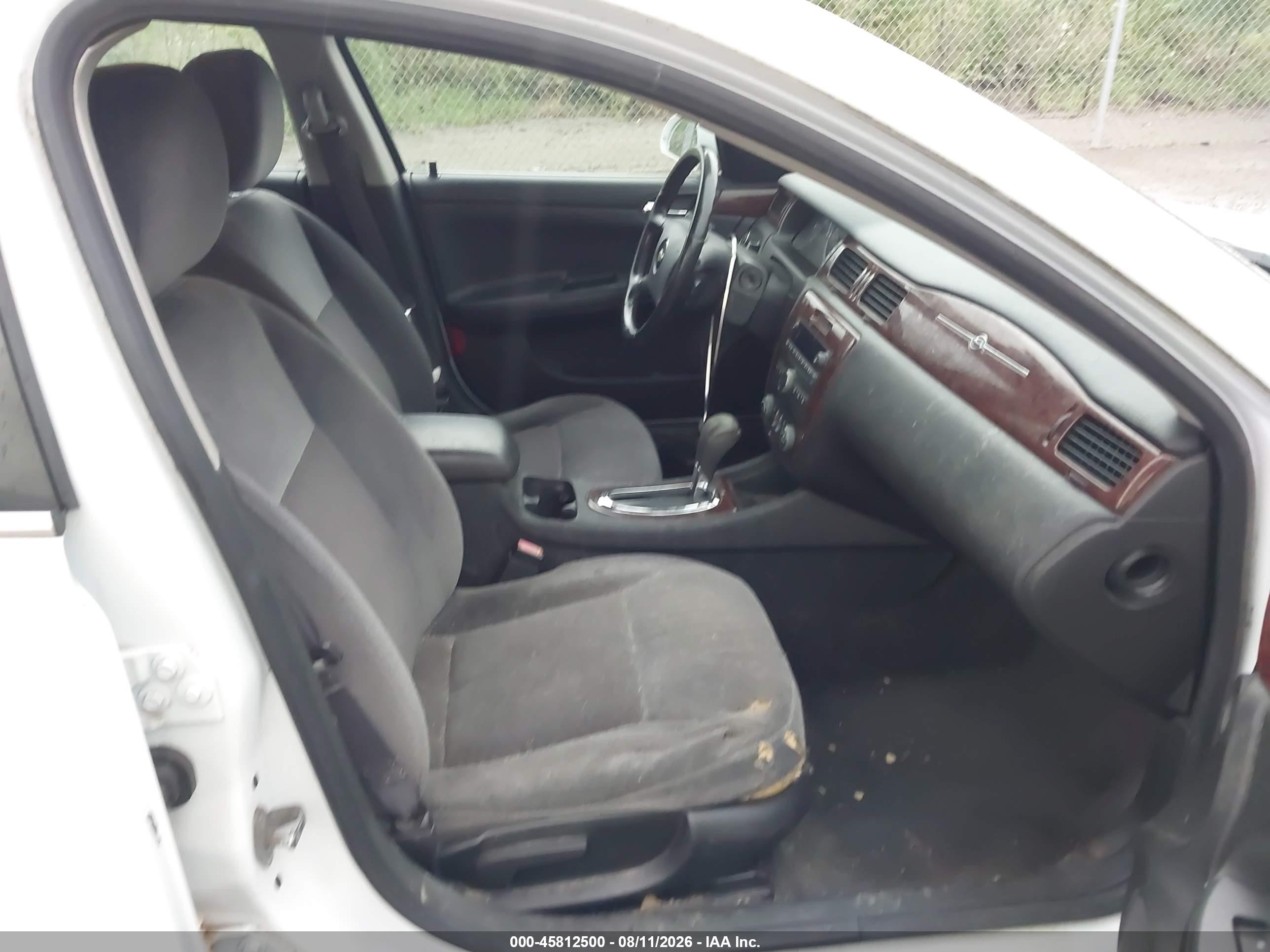 2011 Chevrolet Impala Lt White vin: 2G1WG5EK3B1206393