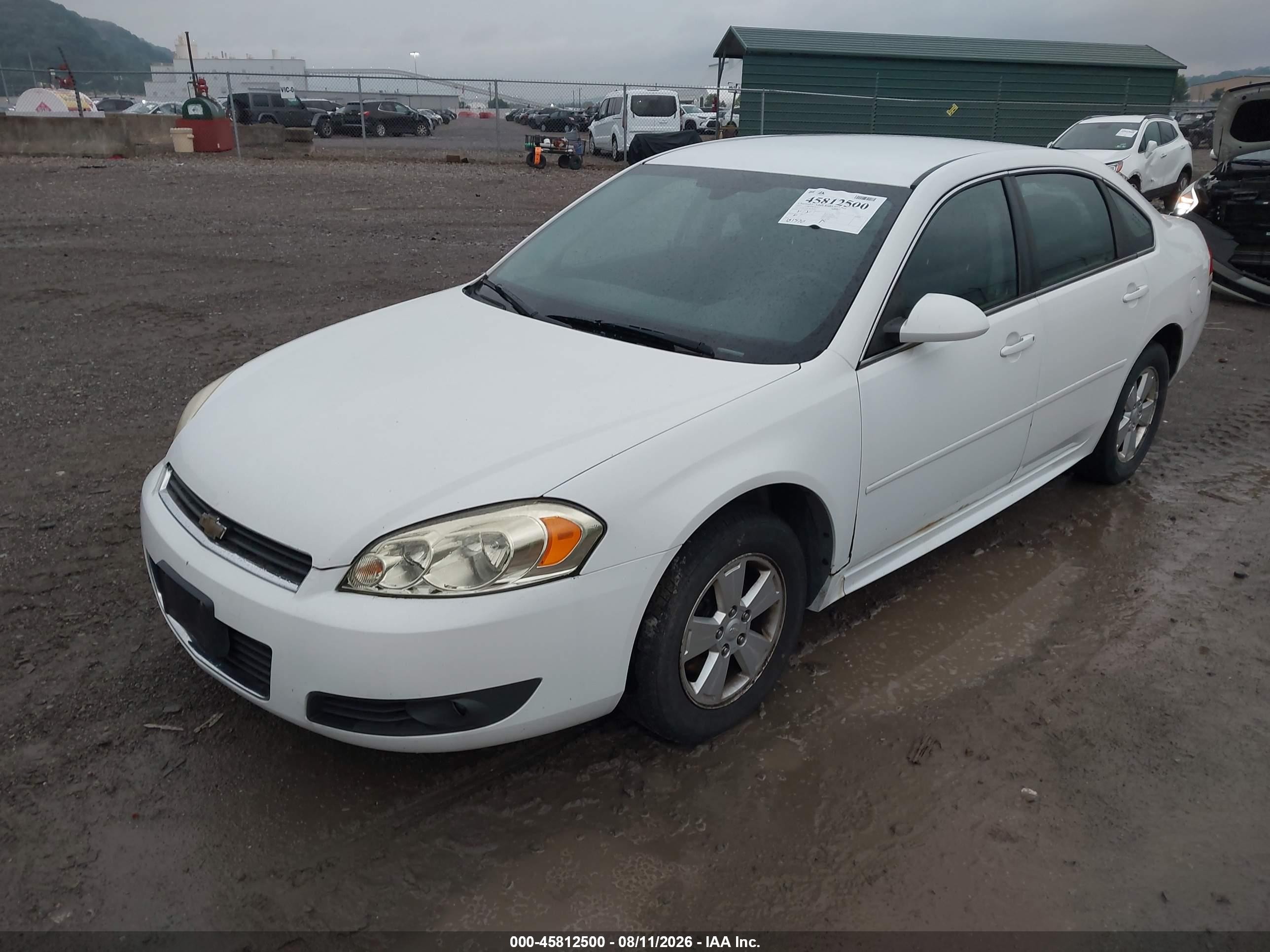 2011 Chevrolet Impala Lt White vin: 2G1WG5EK3B1206393