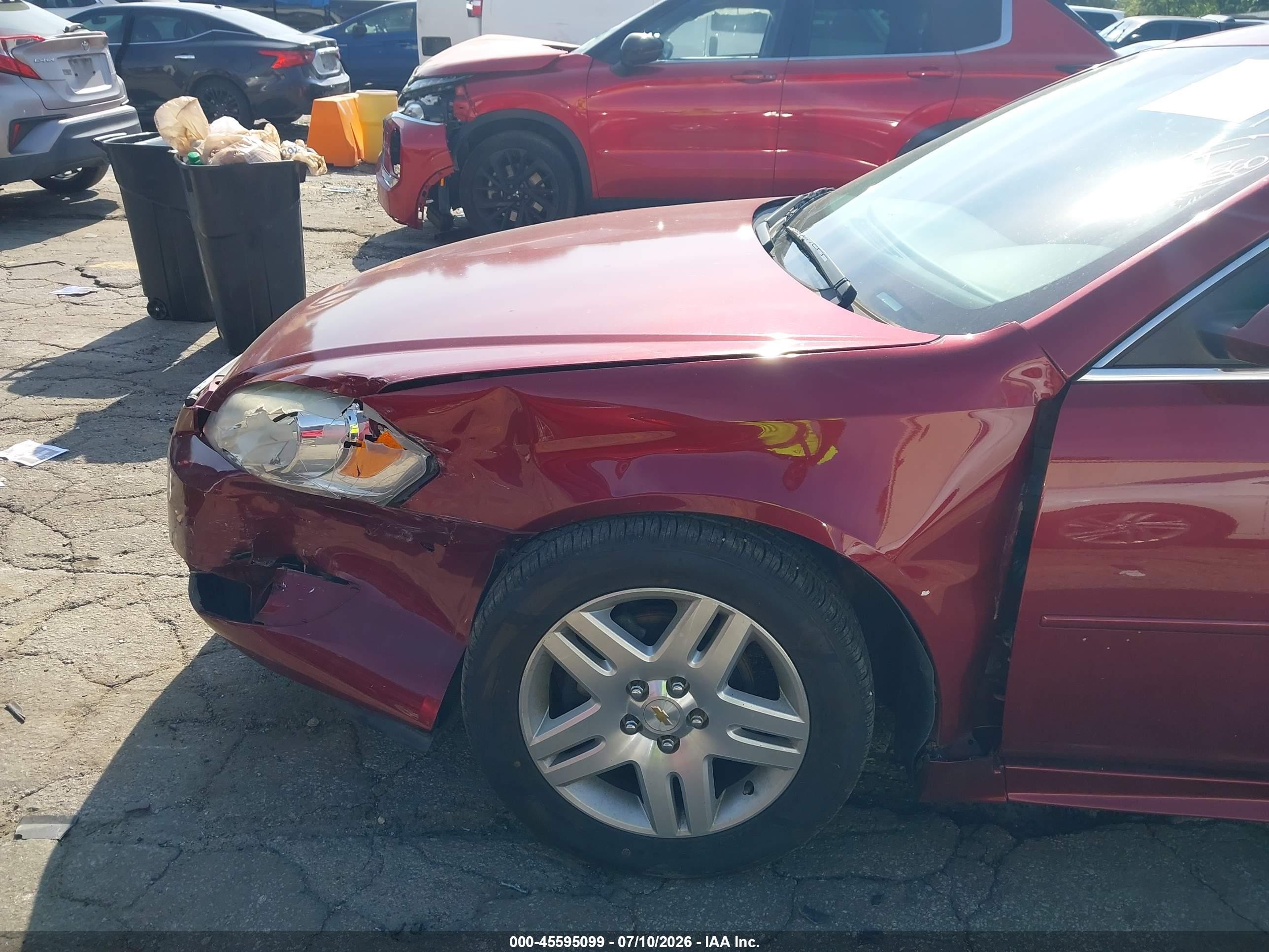 2011 Chevrolet Impala Lt Красный vin: 2G1WG5EK3B1277383