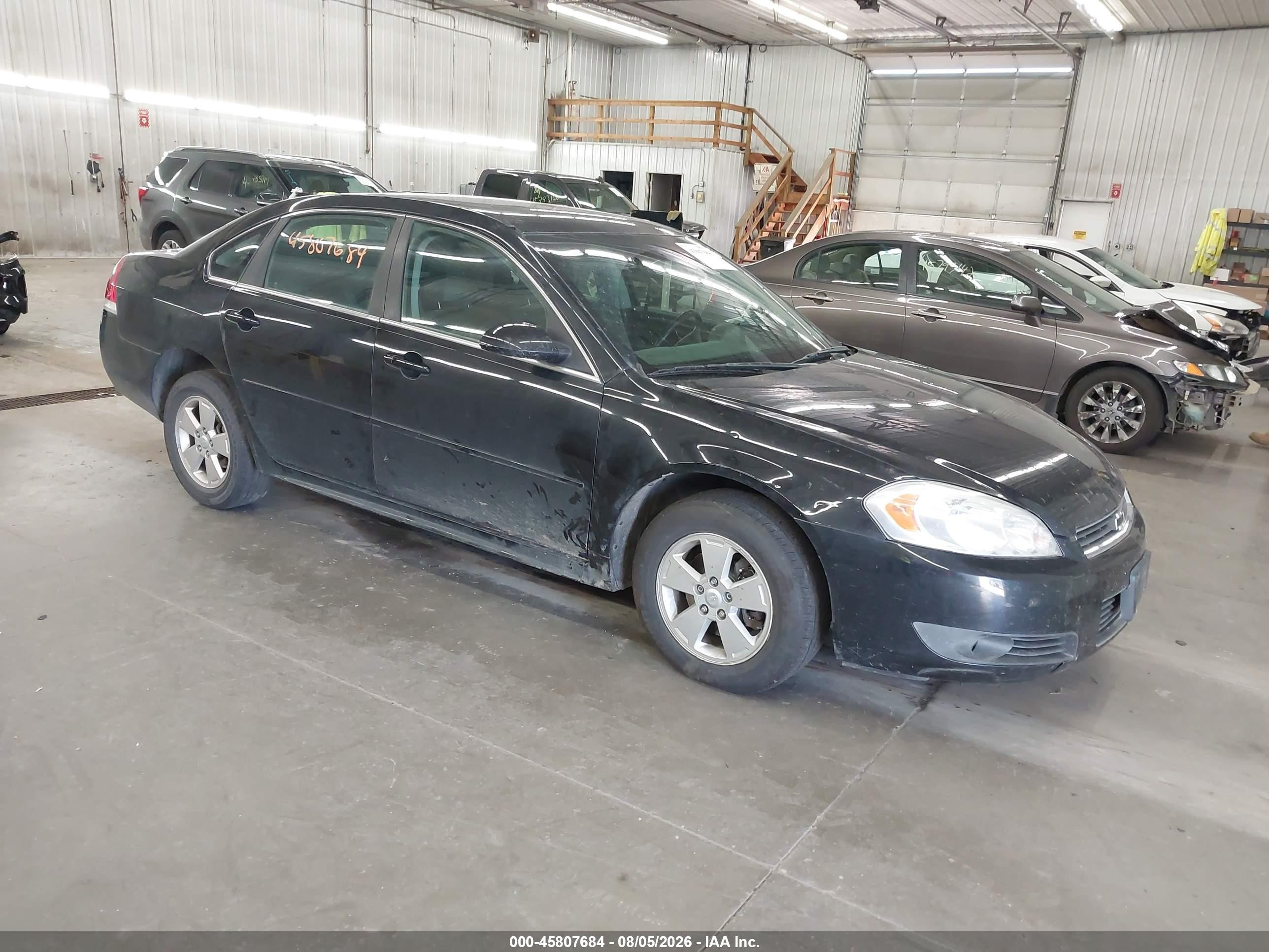 2011 Chevrolet Impala Lt Black vin: 2G1WG5EK3B1312178