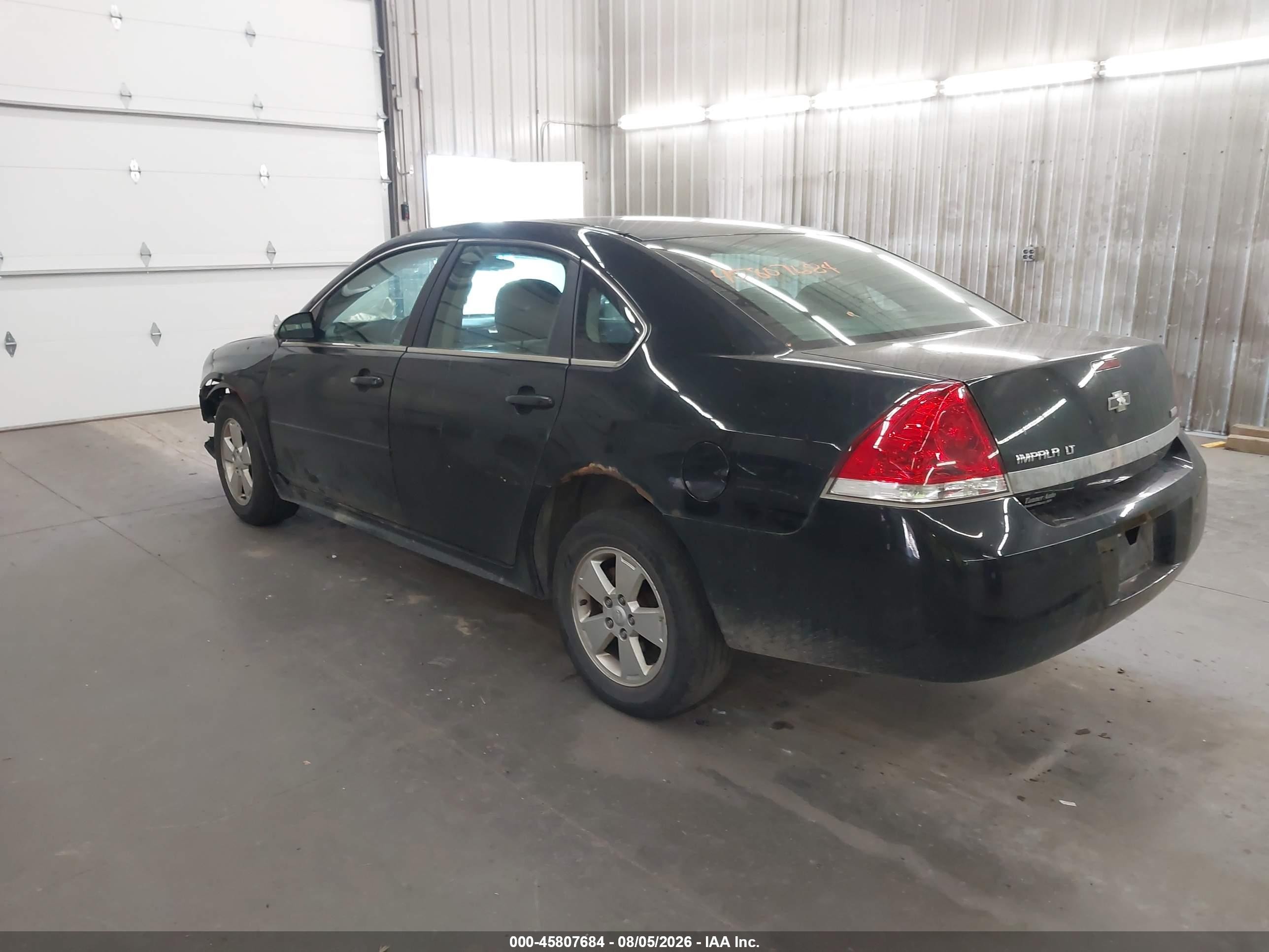 2011 Chevrolet Impala Lt Black vin: 2G1WG5EK3B1312178