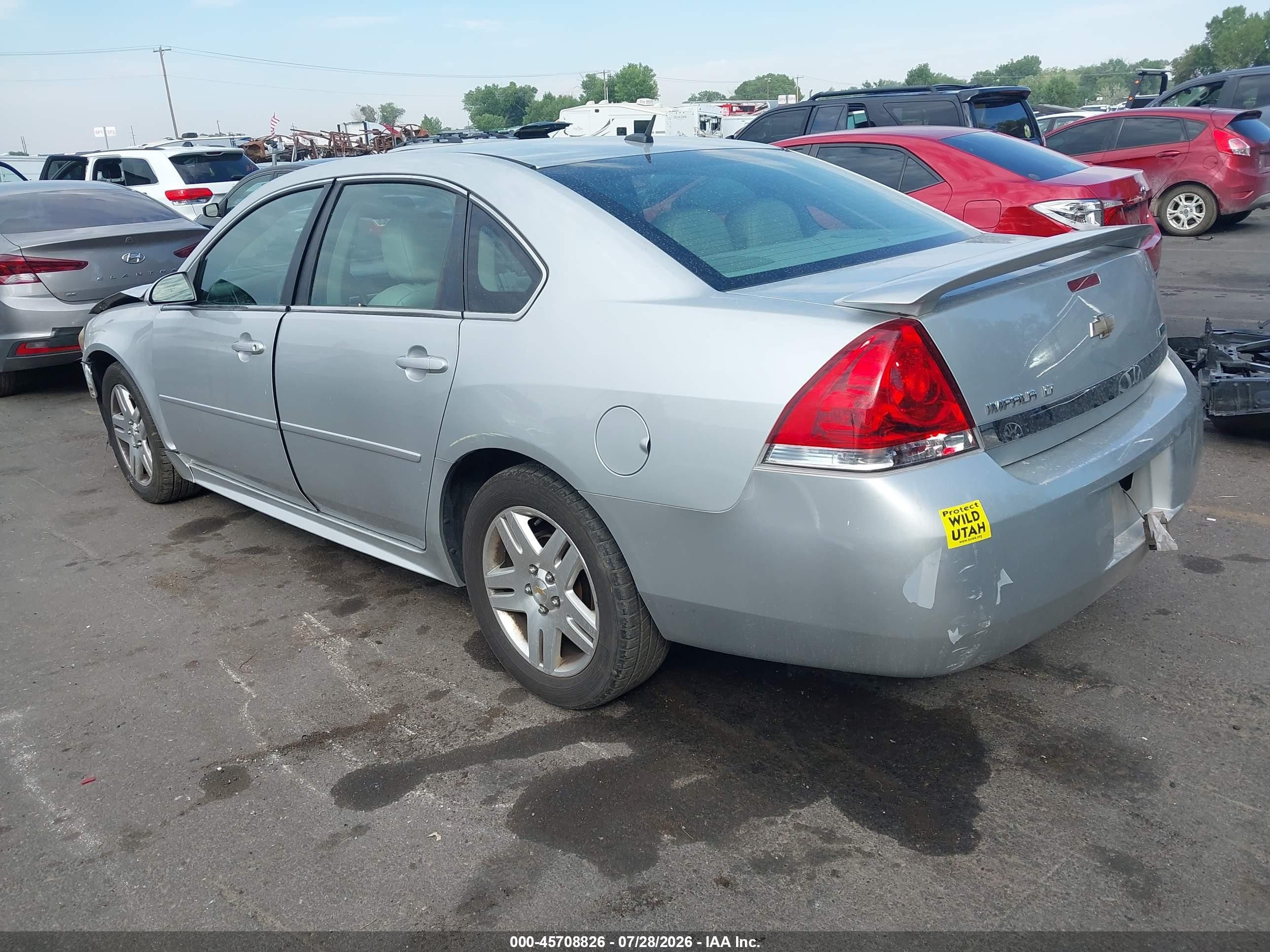 2011 Chevrolet Impala Lt Silver vin: 2G1WG5EK3B1318854