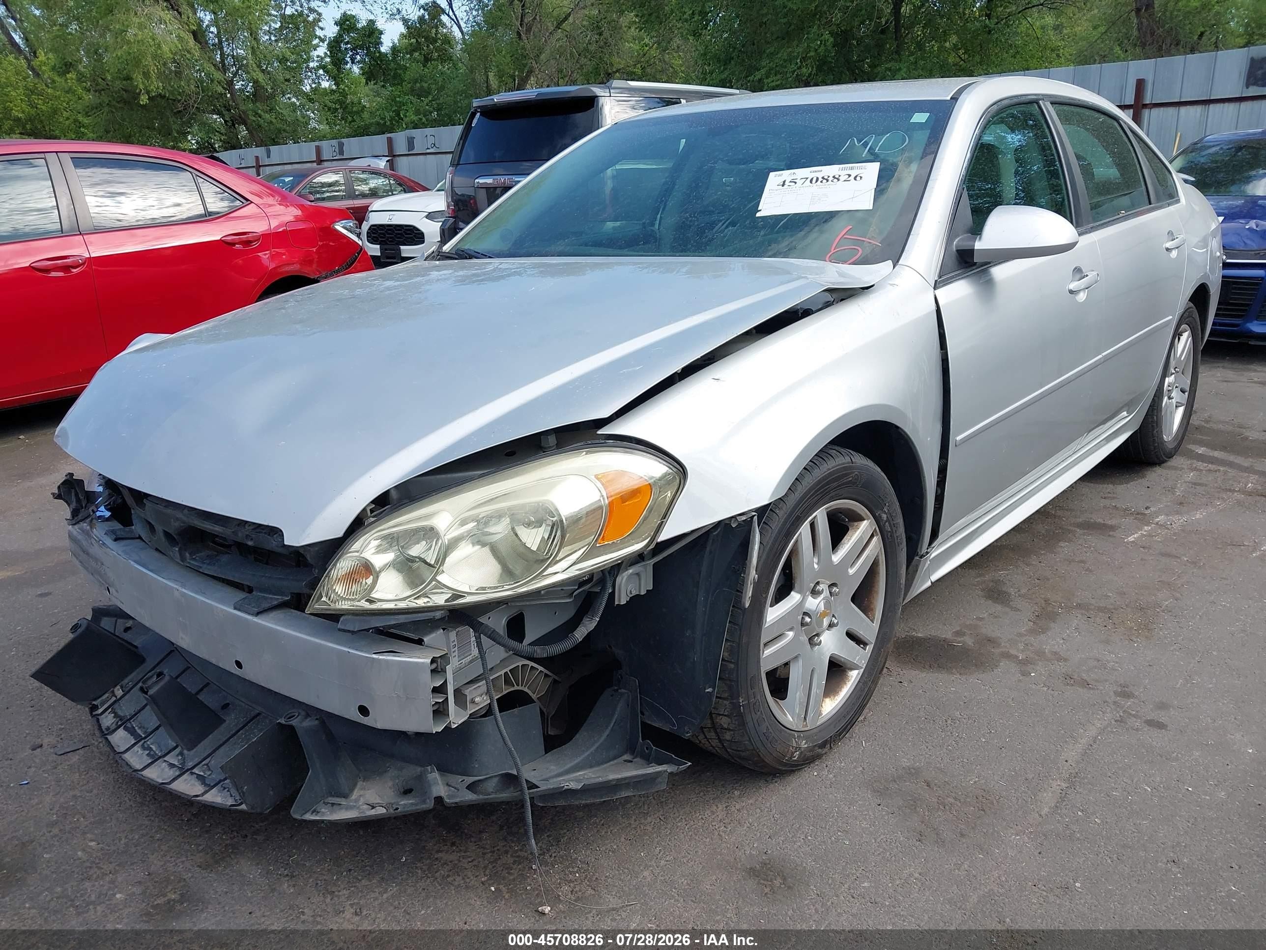2011 Chevrolet Impala Lt Silver vin: 2G1WG5EK3B1318854