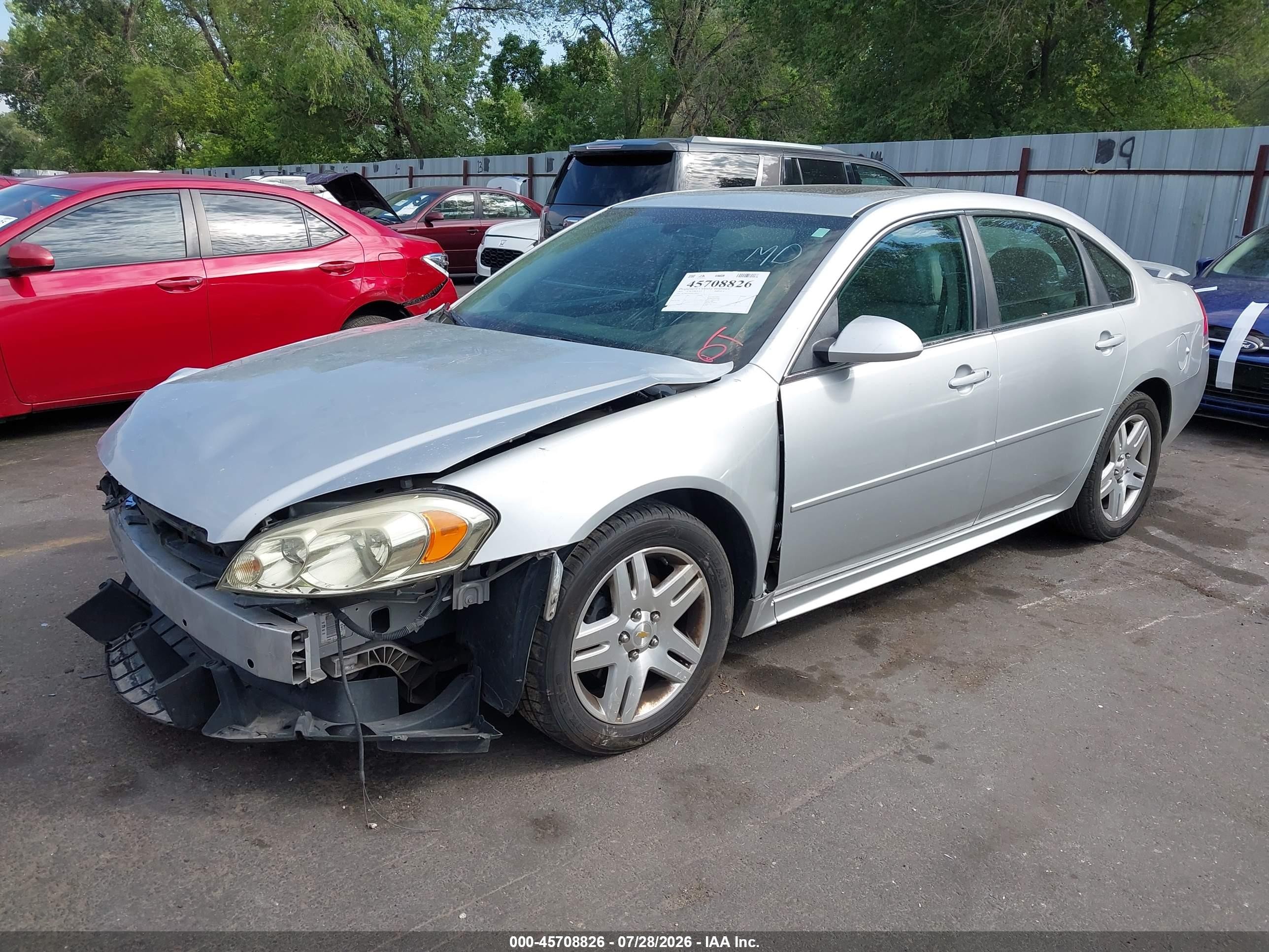 2011 Chevrolet Impala Lt Silver vin: 2G1WG5EK3B1318854