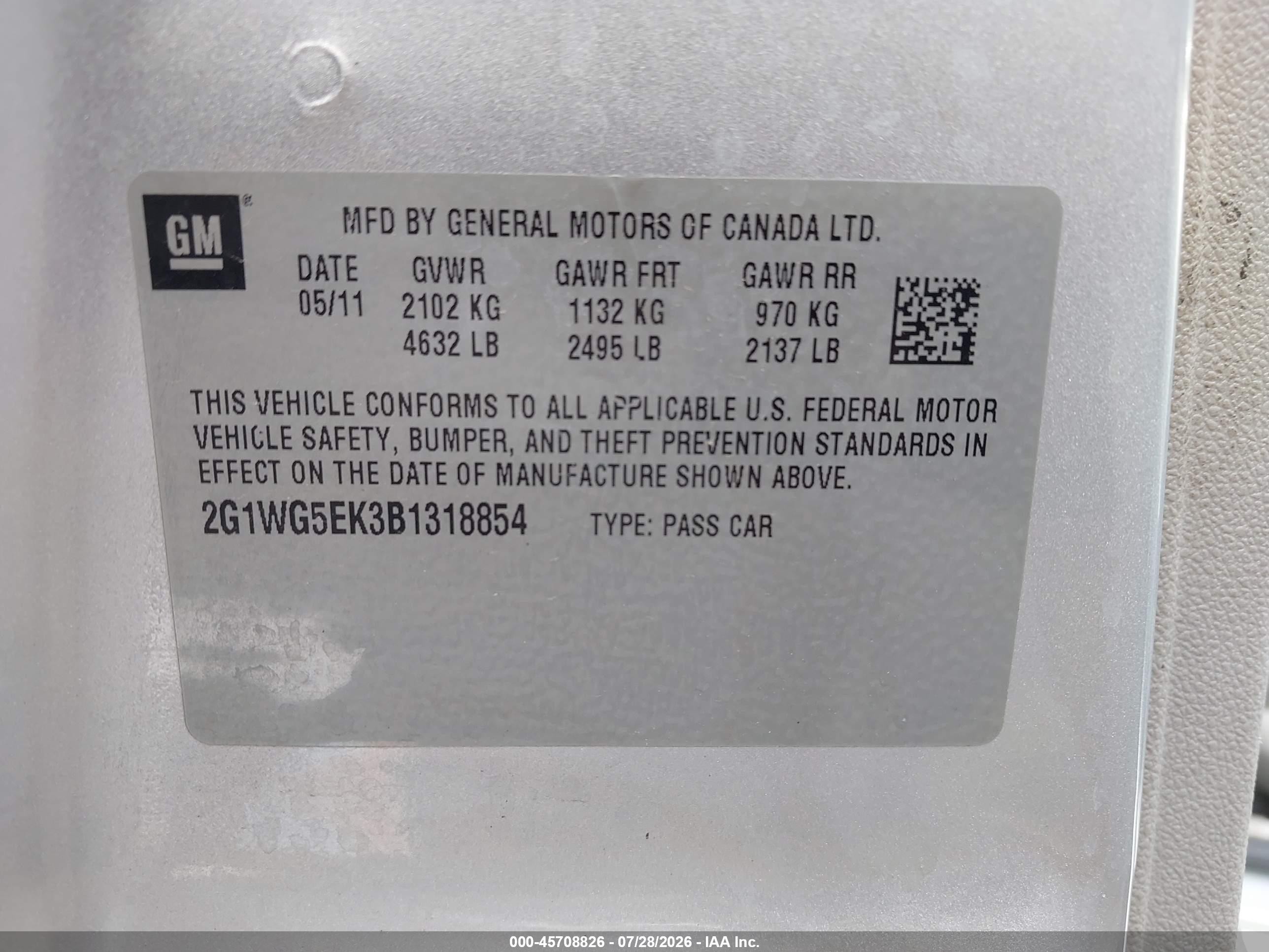 2011 Chevrolet Impala Lt Серебряный vin: 2G1WG5EK3B1318854