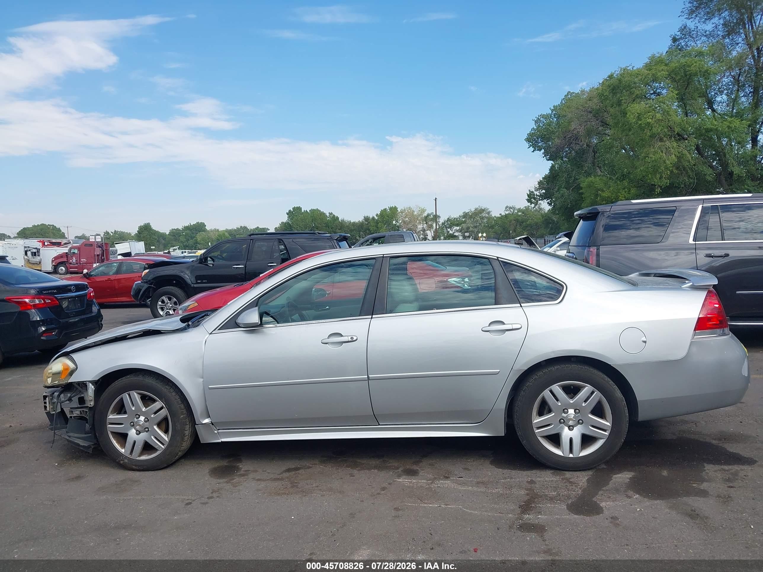 2011 Chevrolet Impala Lt Серебряный vin: 2G1WG5EK3B1318854