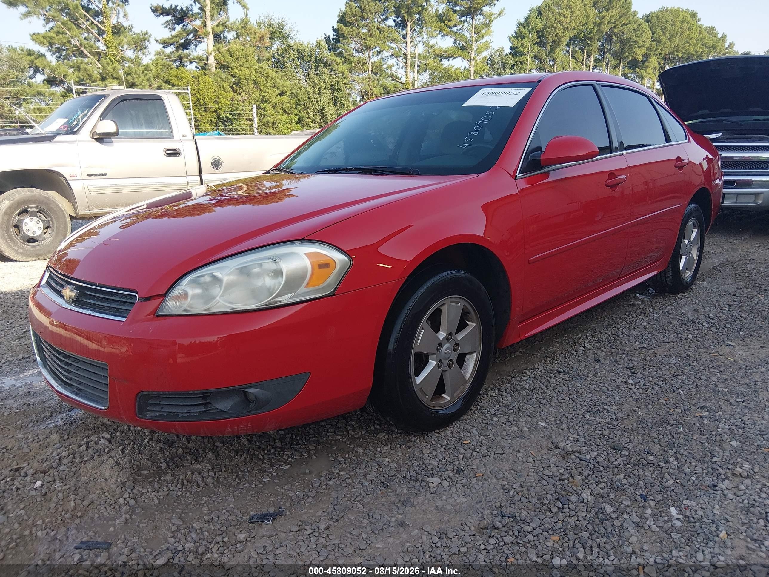 2011 Chevrolet Impala Lt Красный vin: 2G1WG5EK4B1120512