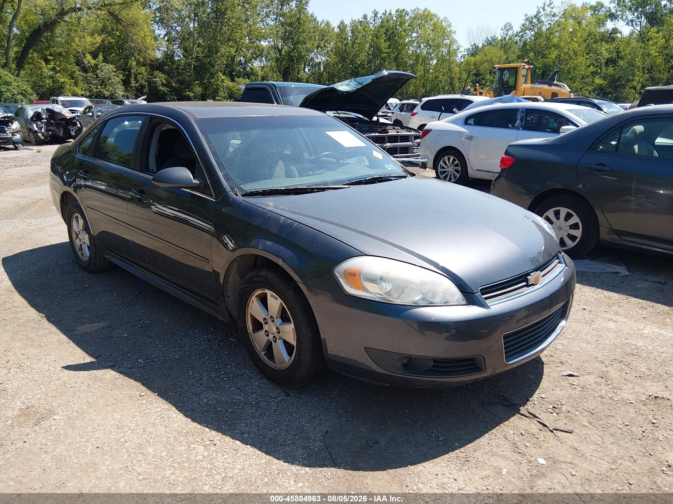 2011 Chevrolet Impala Lt Серый vin: 2G1WG5EK4B1166793
