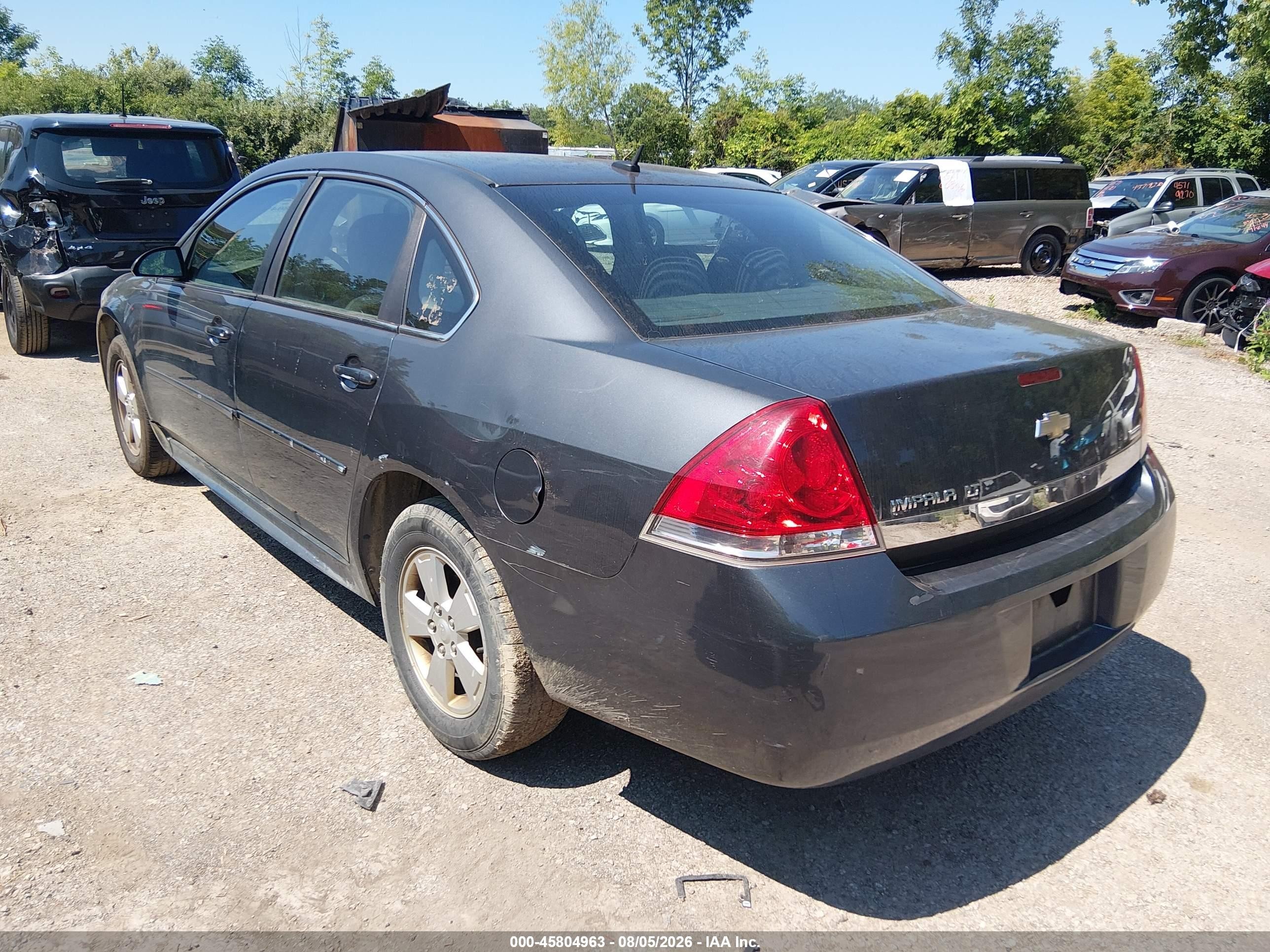 2011 Chevrolet Impala Lt Серый vin: 2G1WG5EK4B1166793
