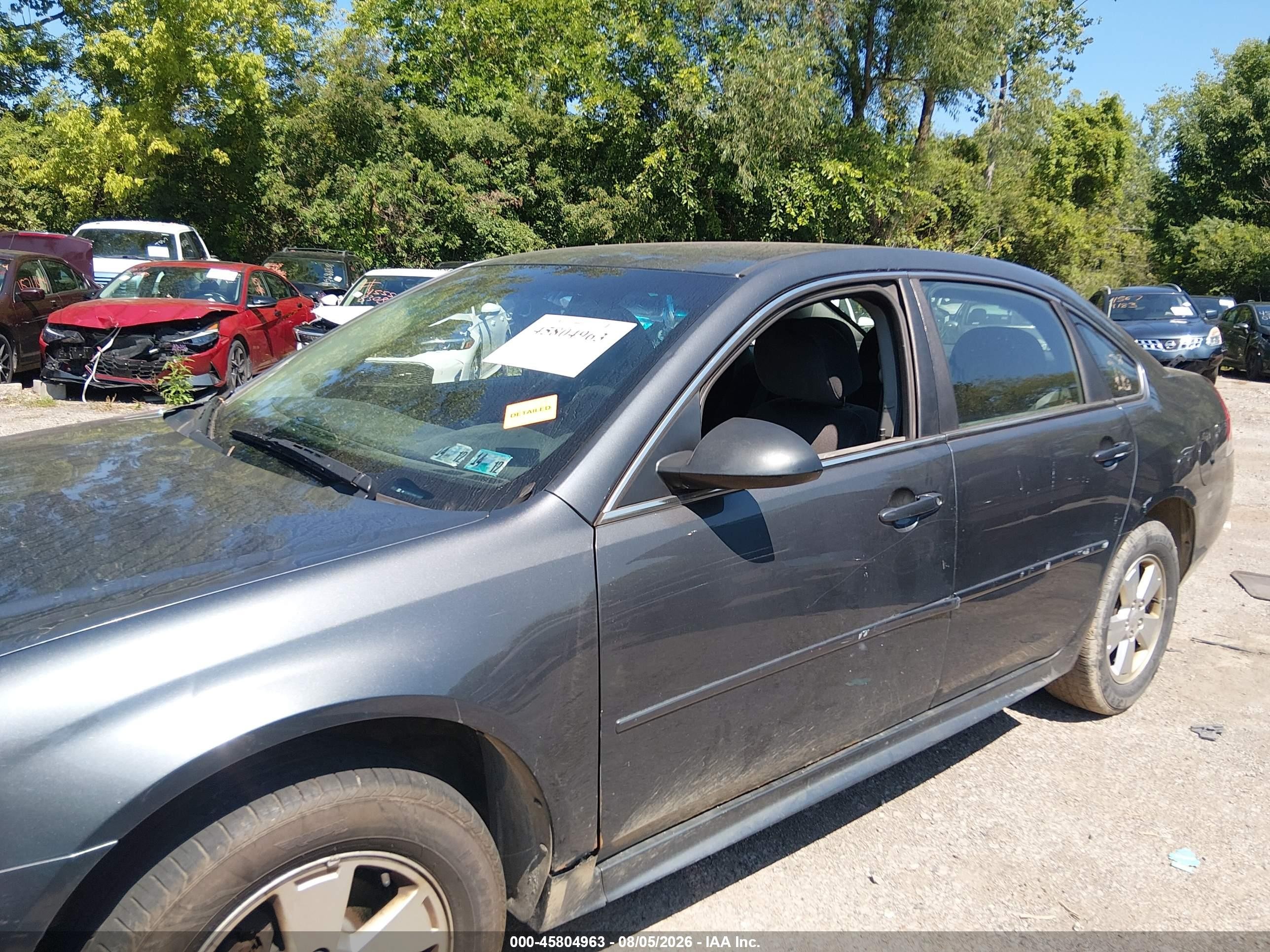 2011 Chevrolet Impala Lt Серый vin: 2G1WG5EK4B1166793