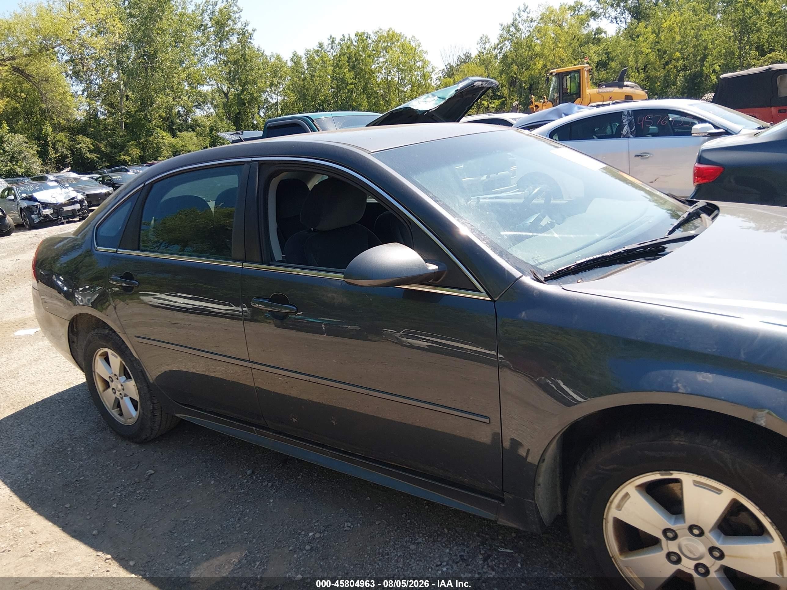 2011 Chevrolet Impala Lt Серый vin: 2G1WG5EK4B1166793